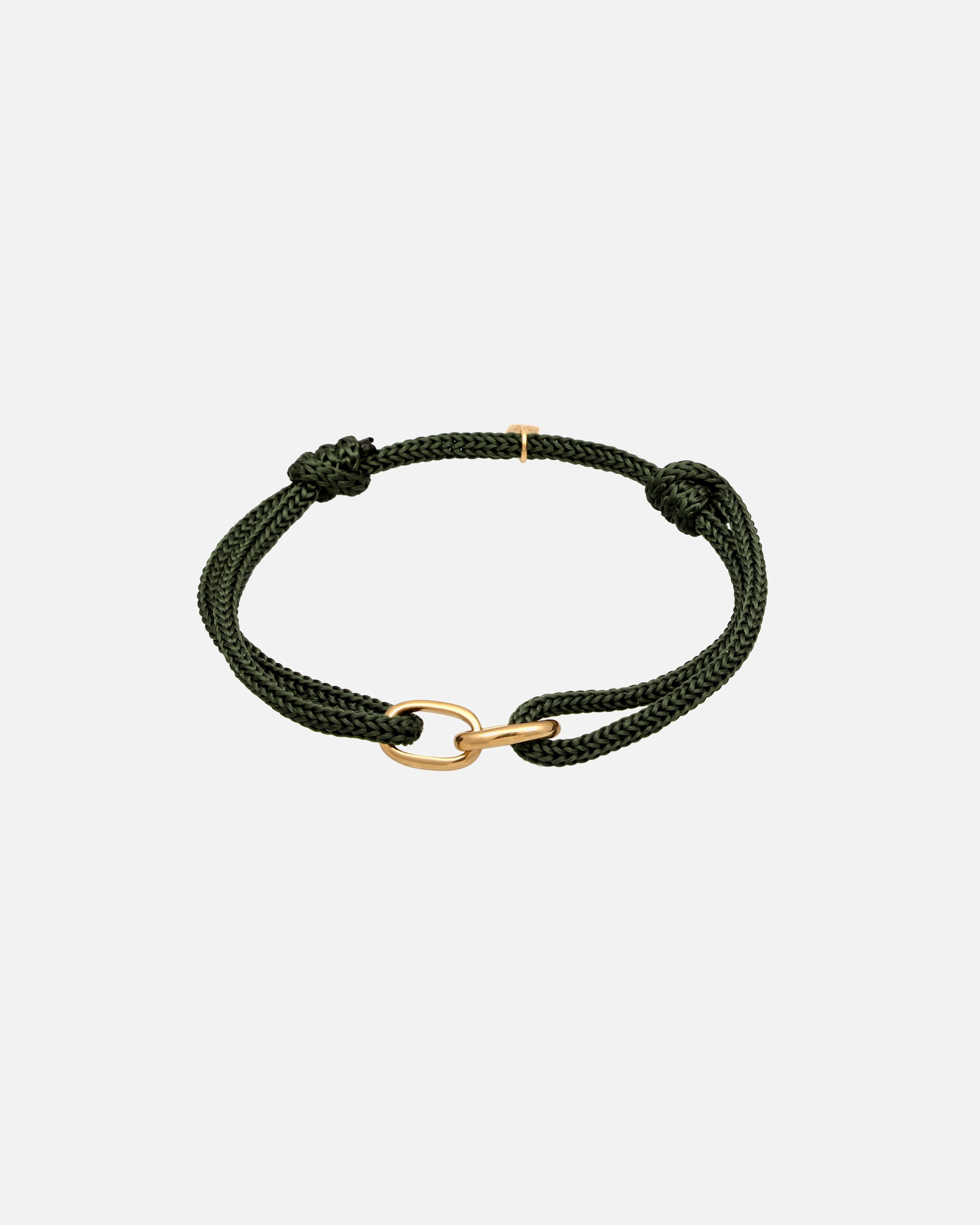 Armband für Männlich KUZZOI Oval Glieder Nylon 925 Sterling Silber 1 Stück