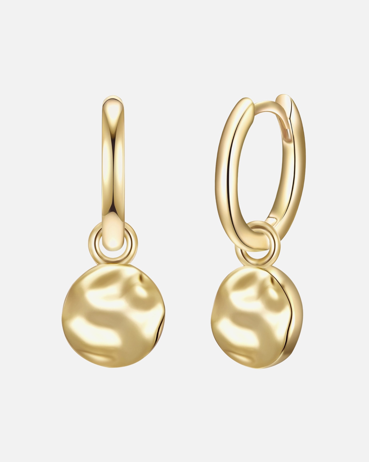 Creolen für Weiblich Glanzstücke München Creolen Kreis Sterling Silber in Gelbgold 1 Stück