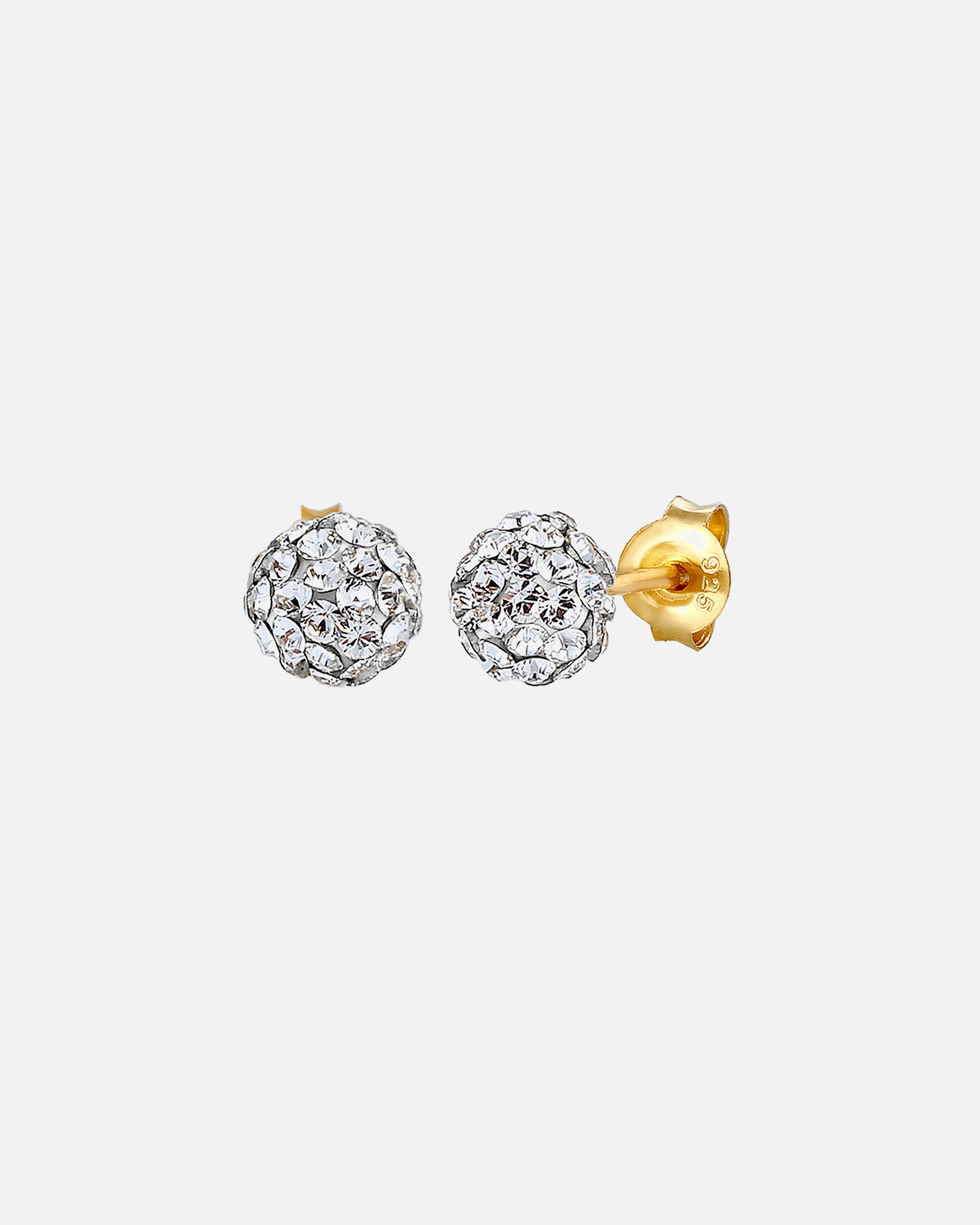 Ohrringe für Weiblich Elli Kugel Funkelnd 925 Silber, mit Kristallen von Swarovski® 1 Stück