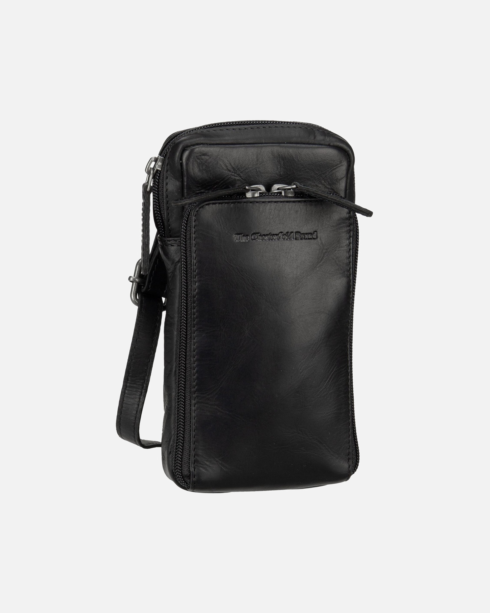 Umhängetasche für Unisex The Chesterfield Brand Handytasche Valdes Black