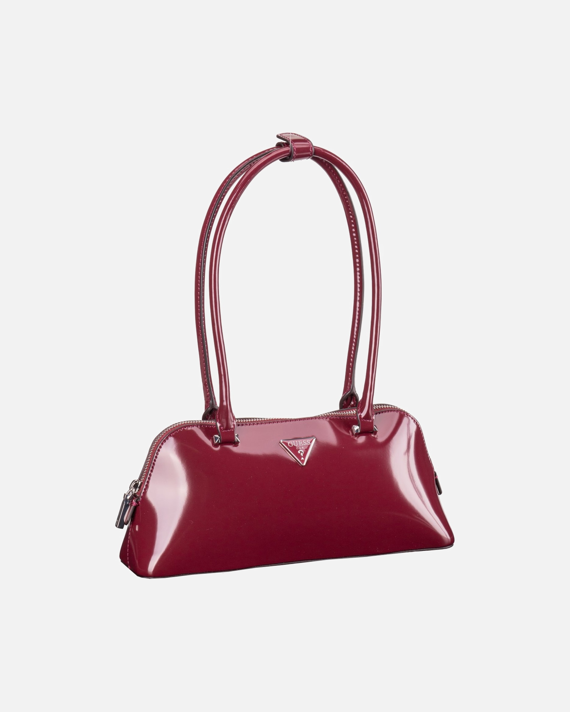 Handtasche für Weiblich GUESS Handtasche Arnela Shoulder Satchel burgundy