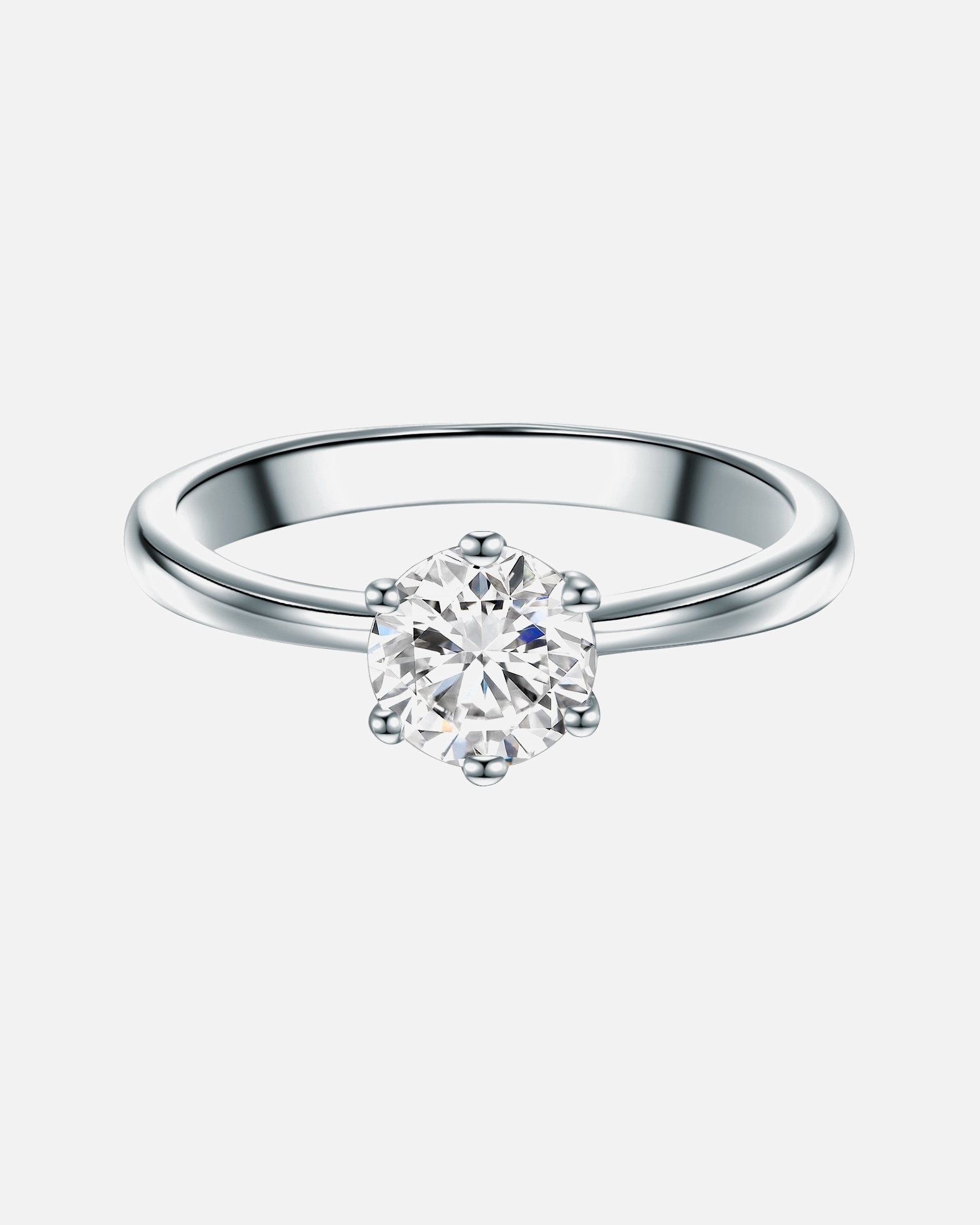 Ring für Weiblich Trilani Ring aus Sterling Silber in silber mit Zirkonia 55