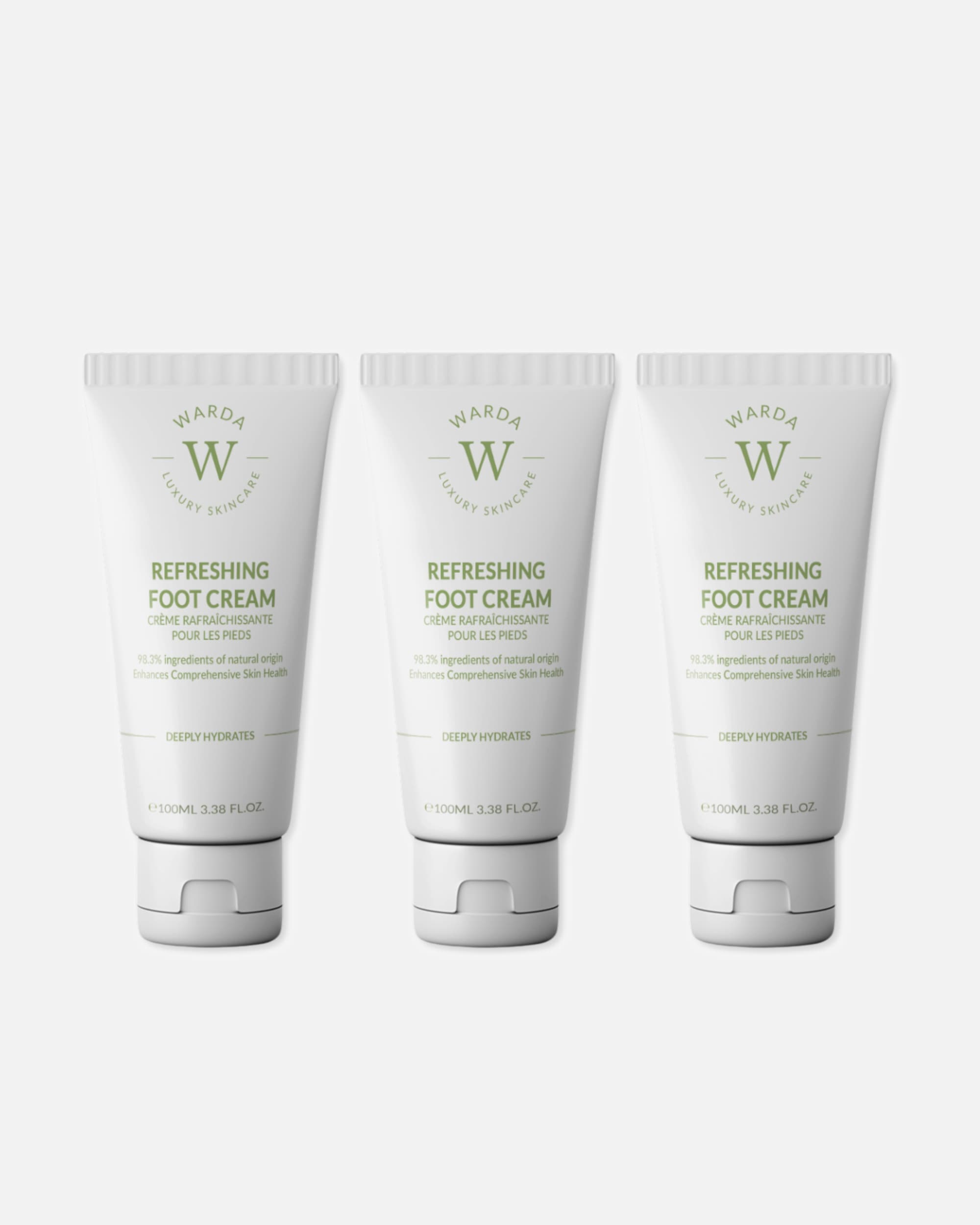 Fußcreme für Weiblich WARDA LUXURY SKINCARE Fußcreme Trio 1 Stück
