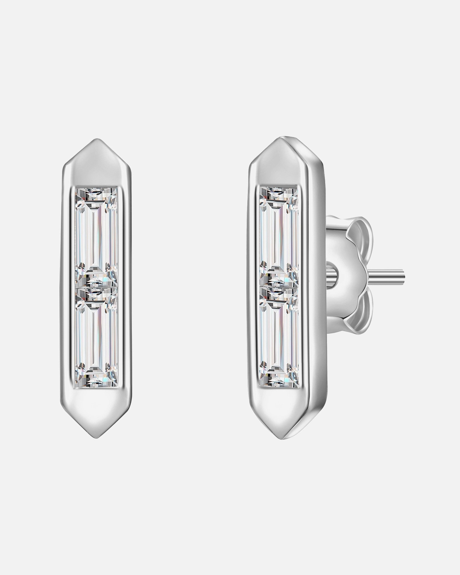 Ohrringe für Weiblich Glanzstücke München Ohrstecker Sterling Silber Topas in Silber 1 Stück