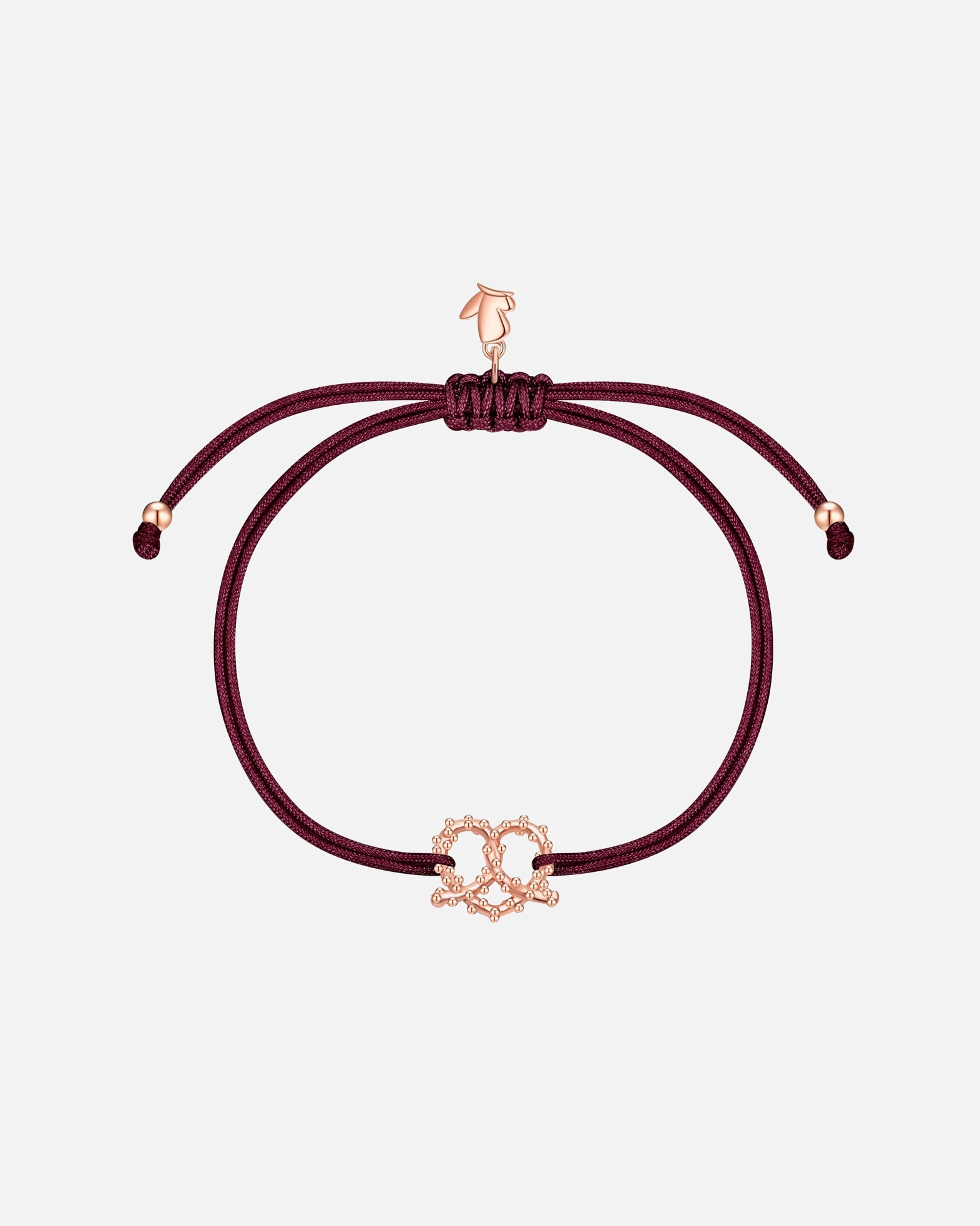 Armband für Weiblich Glanzstücke München Oktoberfest Armband Herz-Breze aus Edelstahl in Roségold 15,0 - 22,0 cm, flexibel einstellbar
