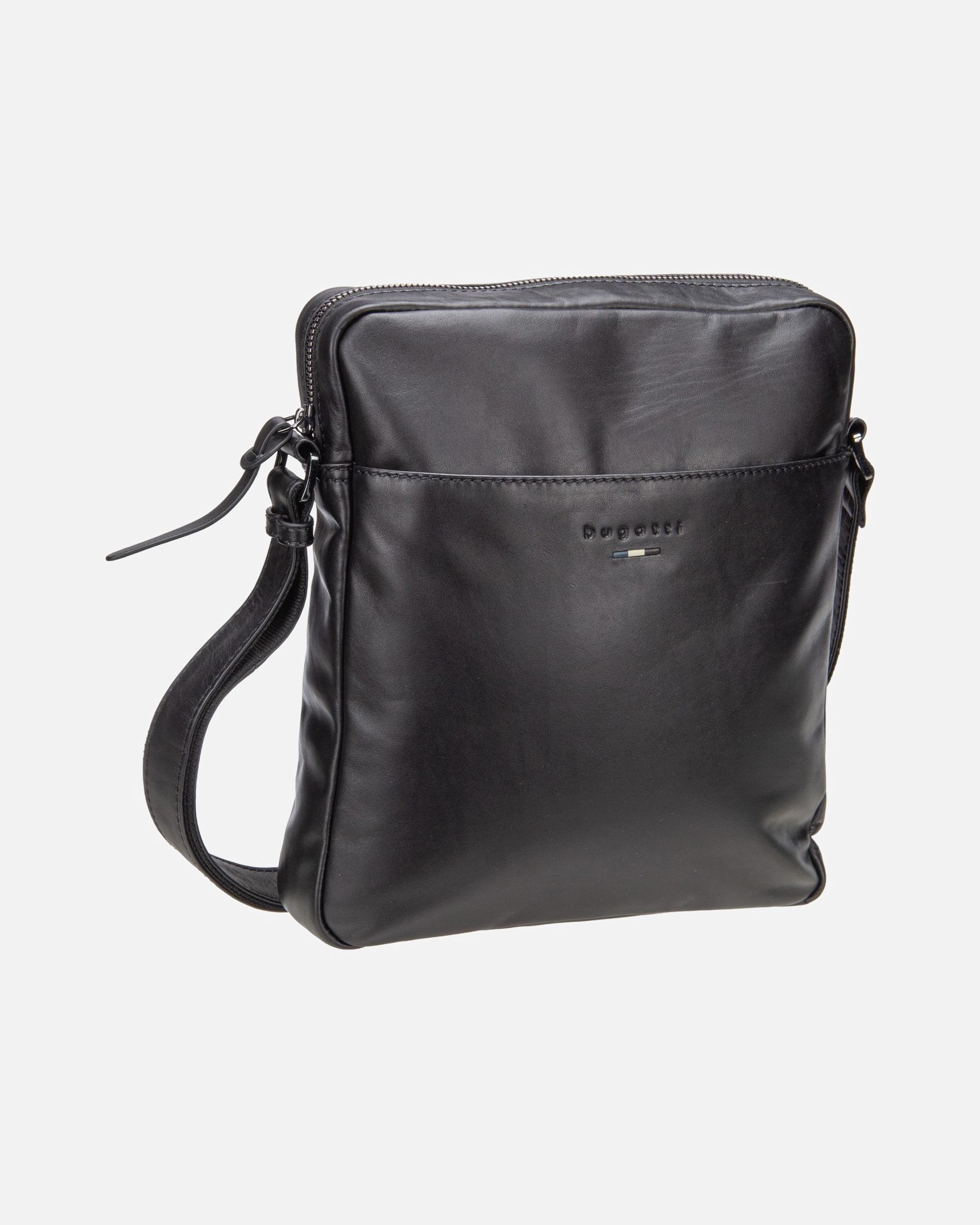 Handtasche für Männlich Bugatti Handtasche Romeo Shoulder Bag schwarz