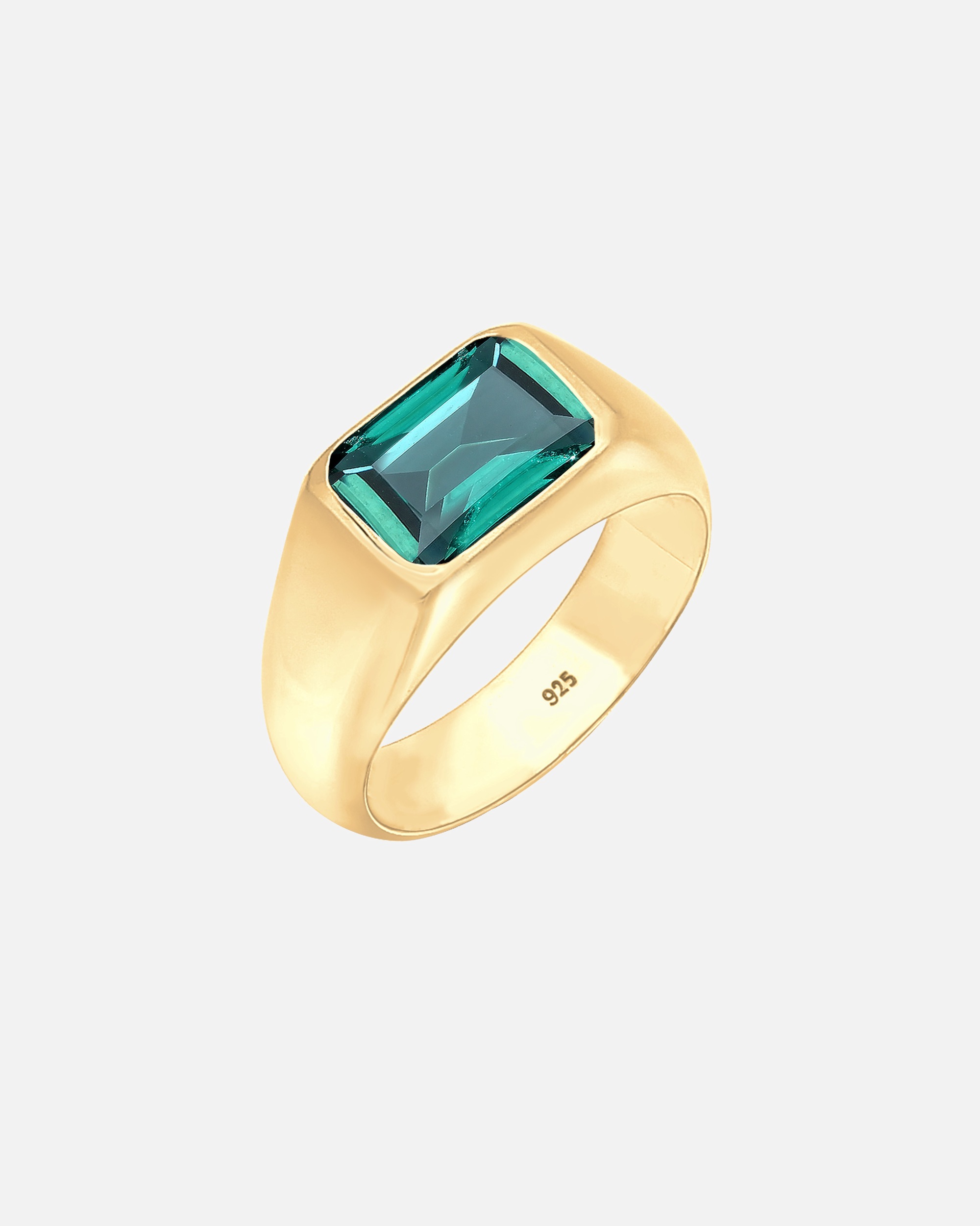 Ring für Weiblich Elli PREMIUM Siegelring Edelstein Trend Statement 925 Silber 52