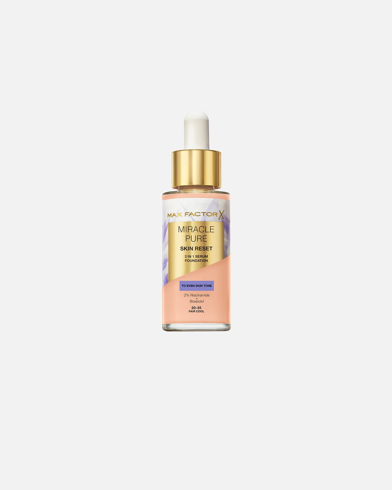 Foundation für Unisex Max Factor MIRACLE PURE 2-in-1 Erneuerungsserum Fair Cool