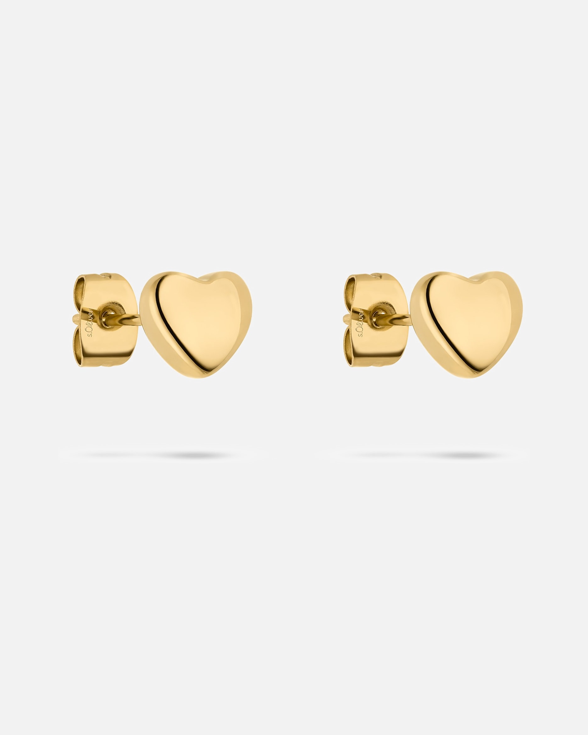 Ohrringe für Weiblich s.Oliver Ohrstecker Edelstahl gold