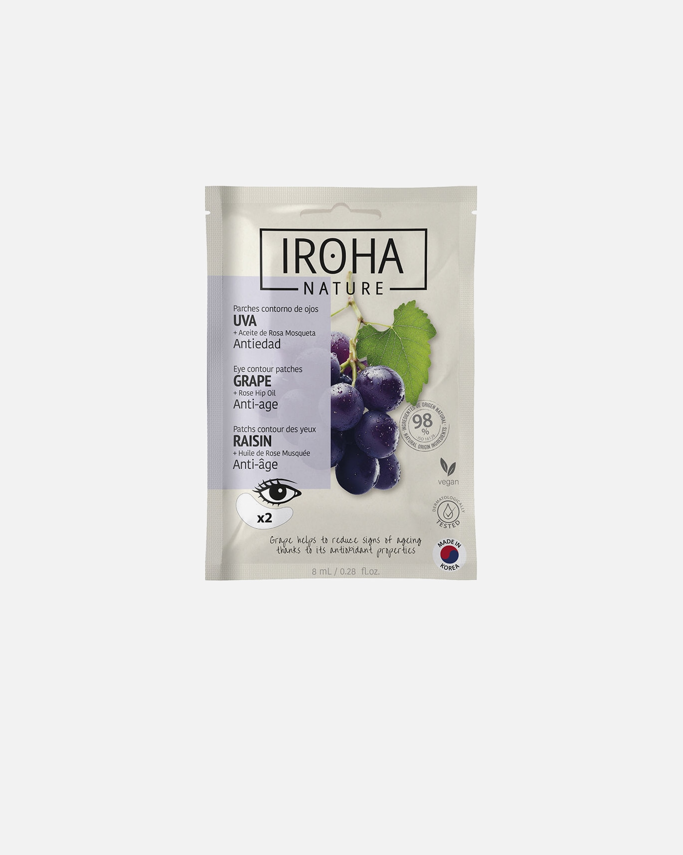 Augencreme für Unisex Iroha UVA-Augenkontur-Pads 8 ml