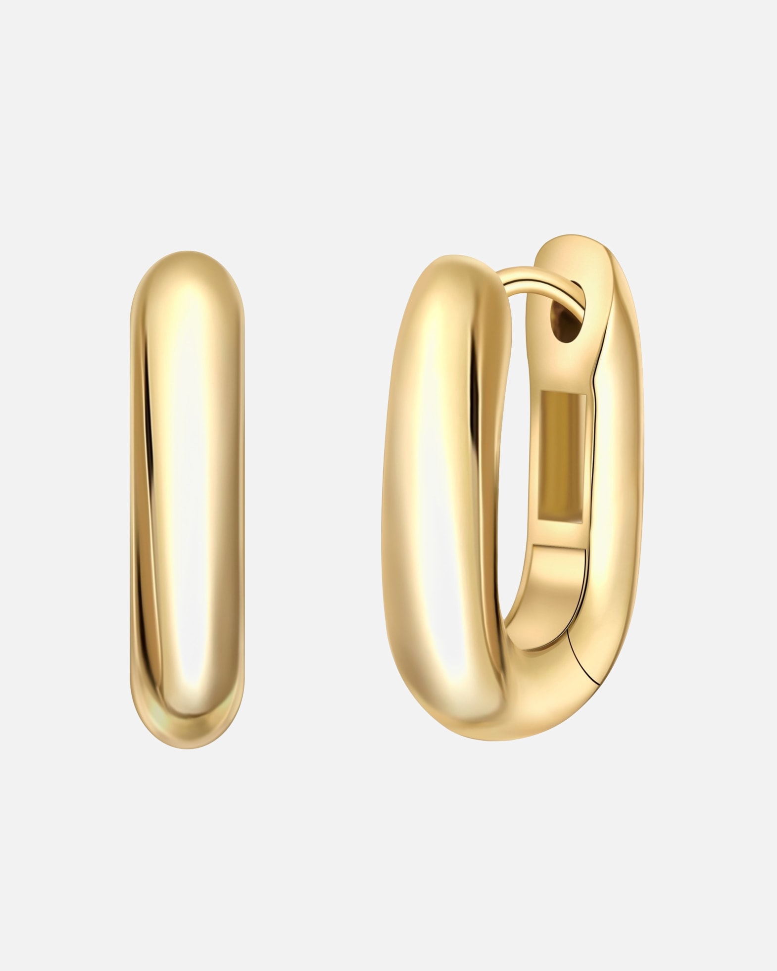 Creolen für Weiblich Yokoamii Creolen aus Messing in gelbgold 16,0 mm
