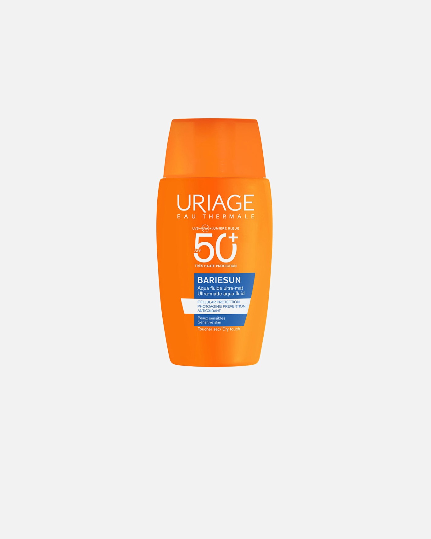 Sonnencreme Gesicht für Unisex Uriage BARIÉSUN Aqua Fluid Ultra-Matt LSF 50+ 50 ml