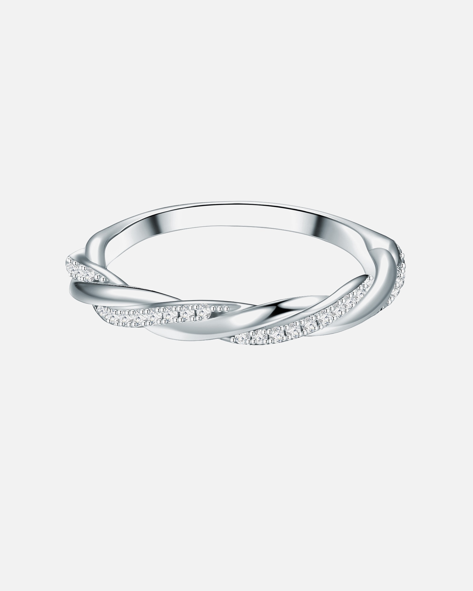 Ring für Weiblich Trilani Ring aus Sterling Silber in silber mit Zirkonia 48