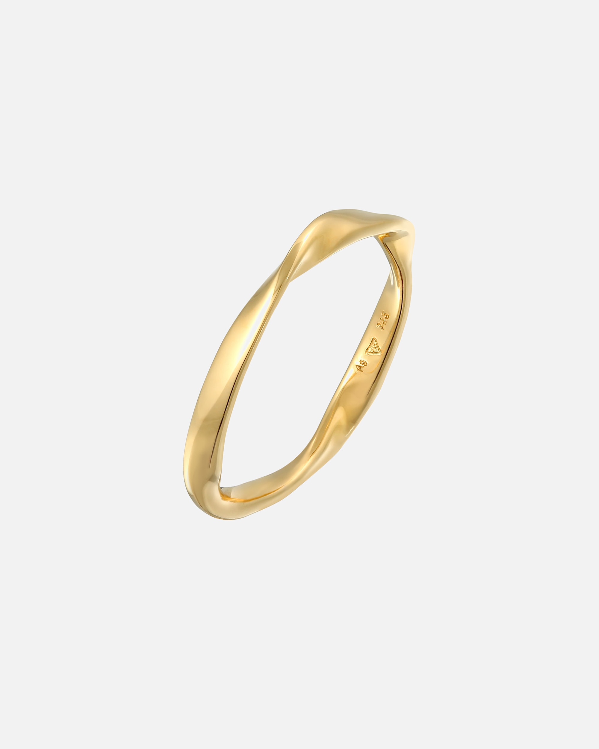 Ring für Weiblich Elli Elli Ring Bandring Gedreht Stapelring Basic 925 Silber 52