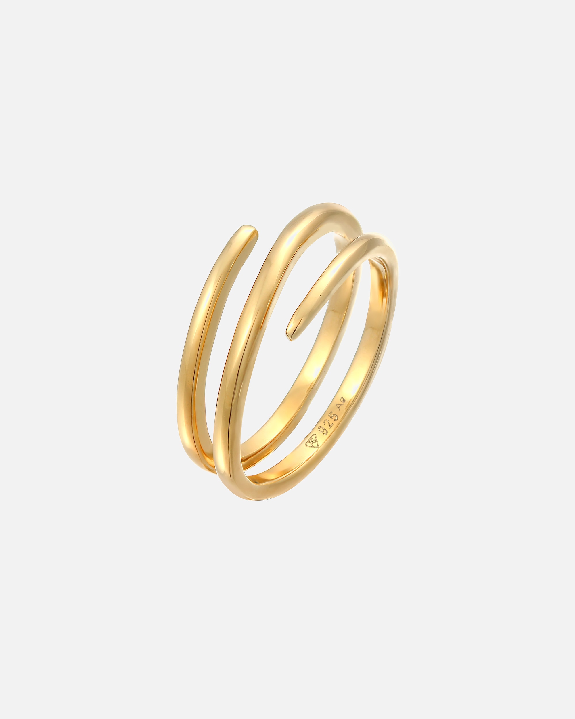 Ring für Weiblich Elli Wickelring Statement Filigran 925 Silber 46