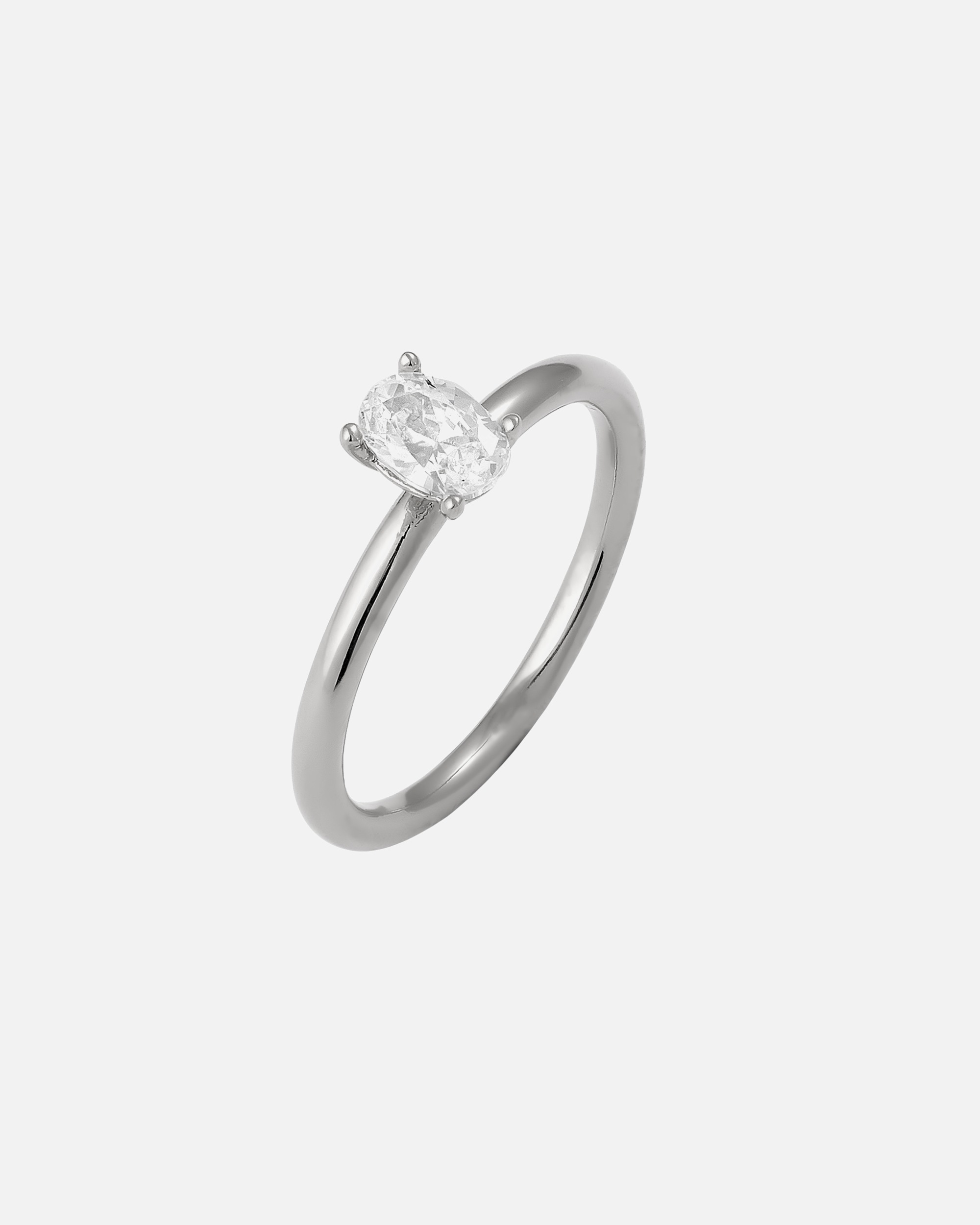 Ring für Weiblich Elli Zirkonia Oval 925 Sterling Silber 54