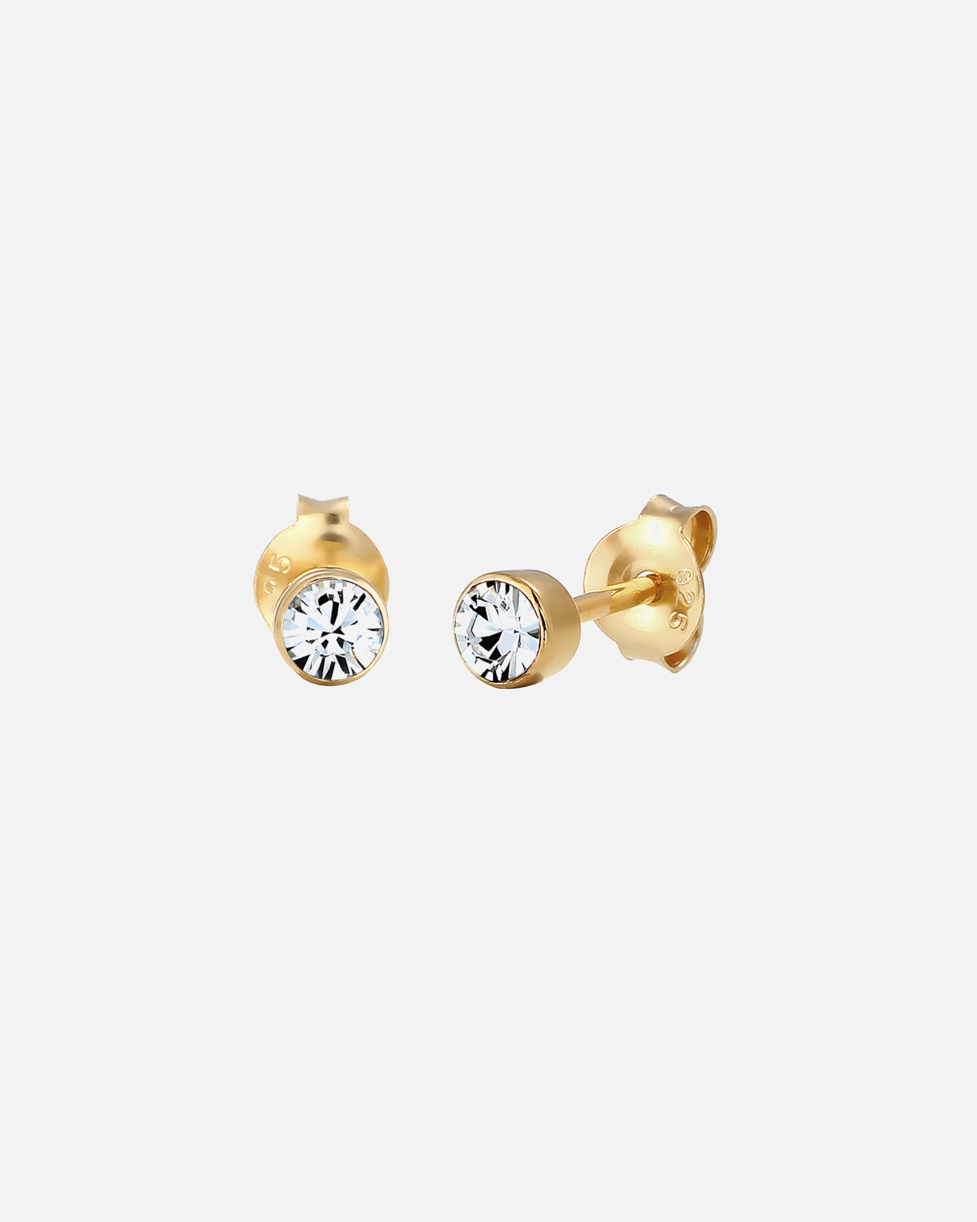 Ohrringe für Weiblich Elli Ohrstecker Basic 925 Silber, mit Kristallen von Swarovski® 1 Stück