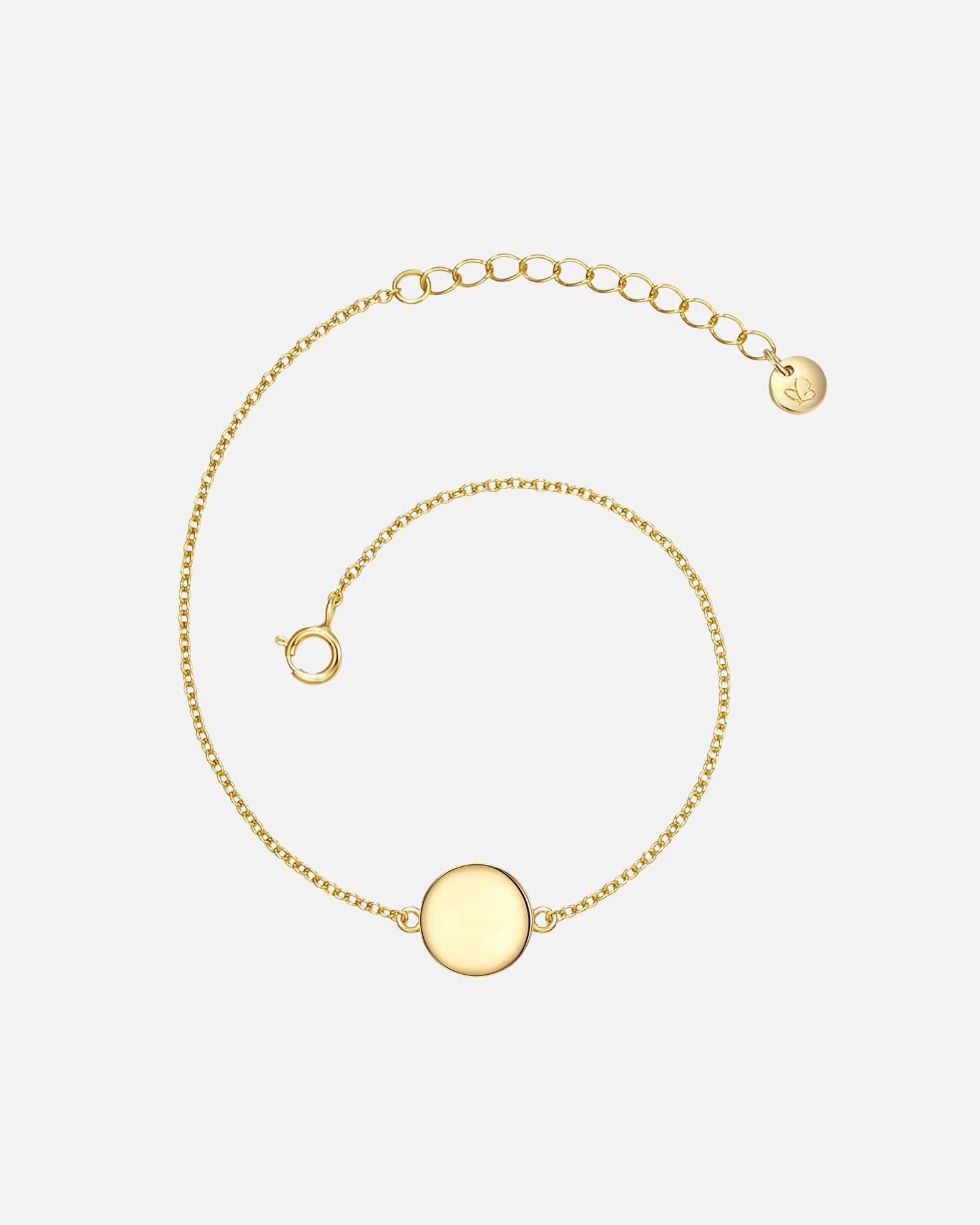 Armband für Weiblich Glanzstücke München Armband Kreis Sterling Silber in Gelbgold 1 Stück