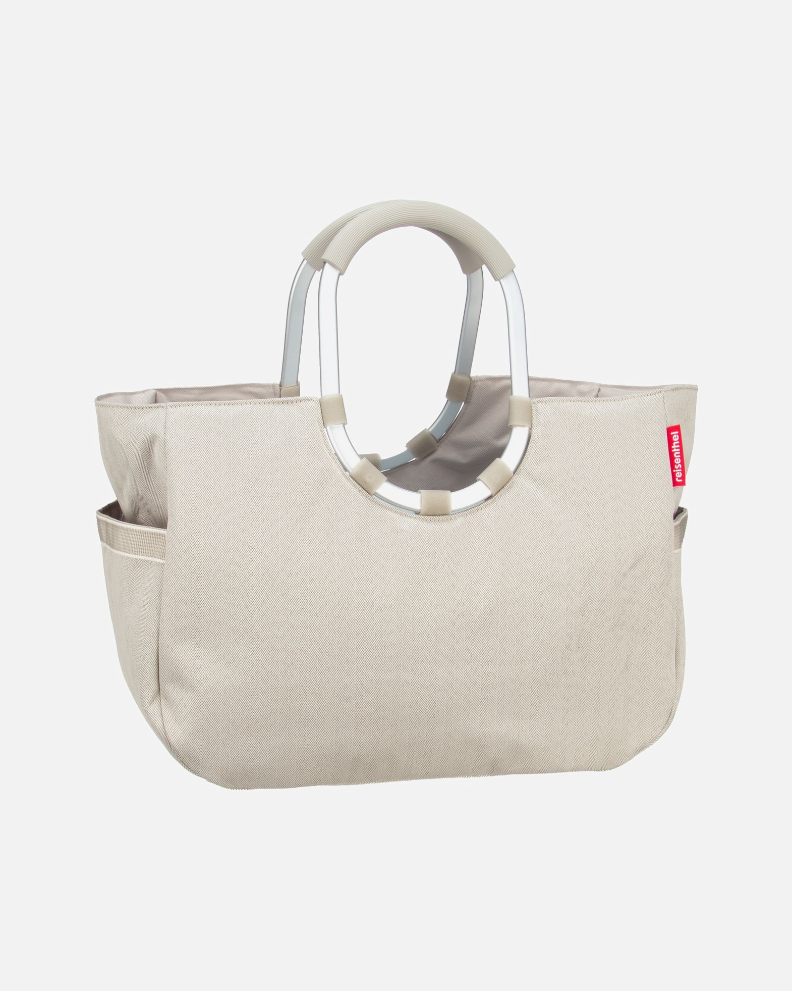 Tasche für Weiblich Reisenthel Tasche Loopshopper L Frame Gold Herringbone Sand