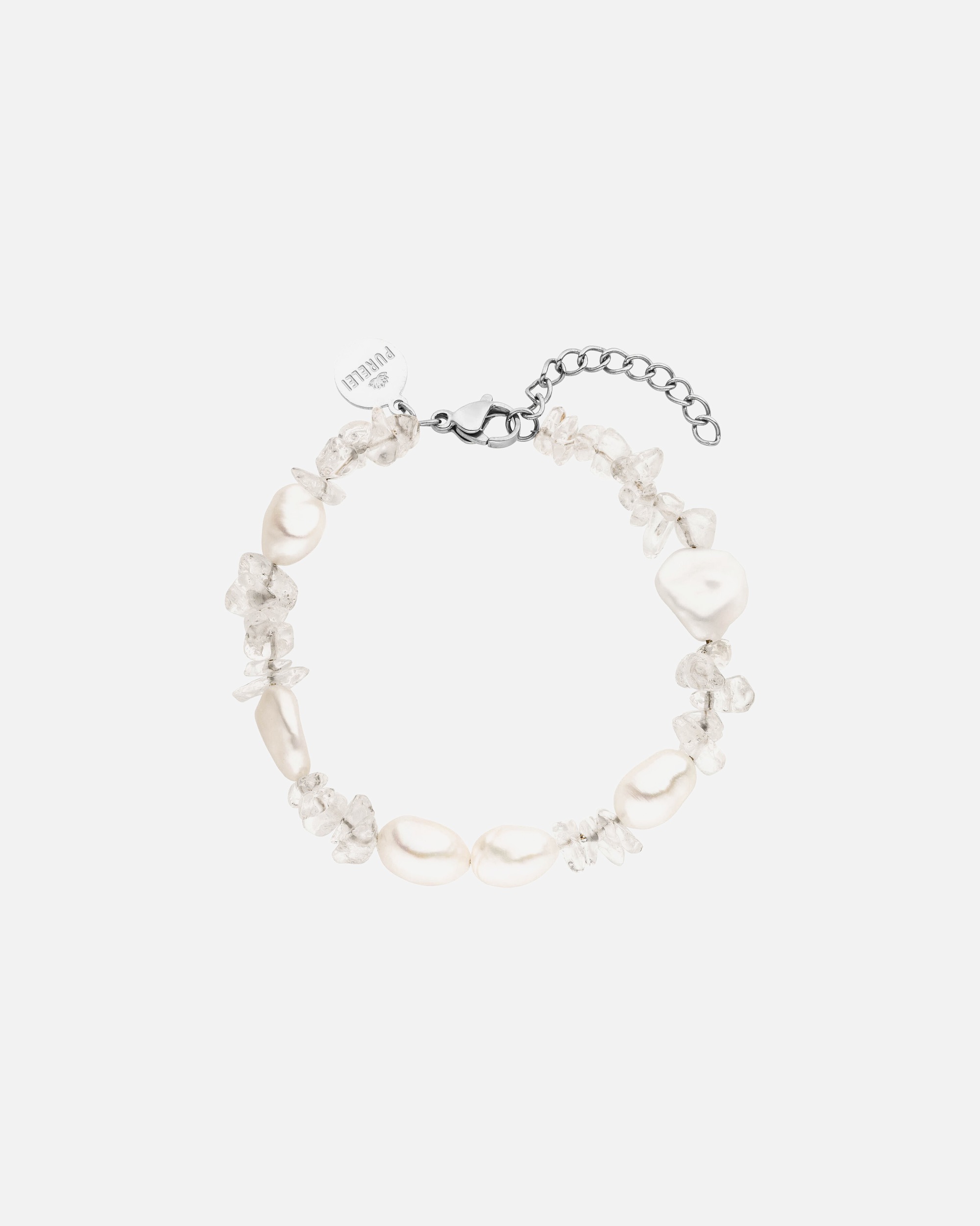 Armband für Weiblich Purelei Crystal Wave Armband 100% Edelstahl Silber