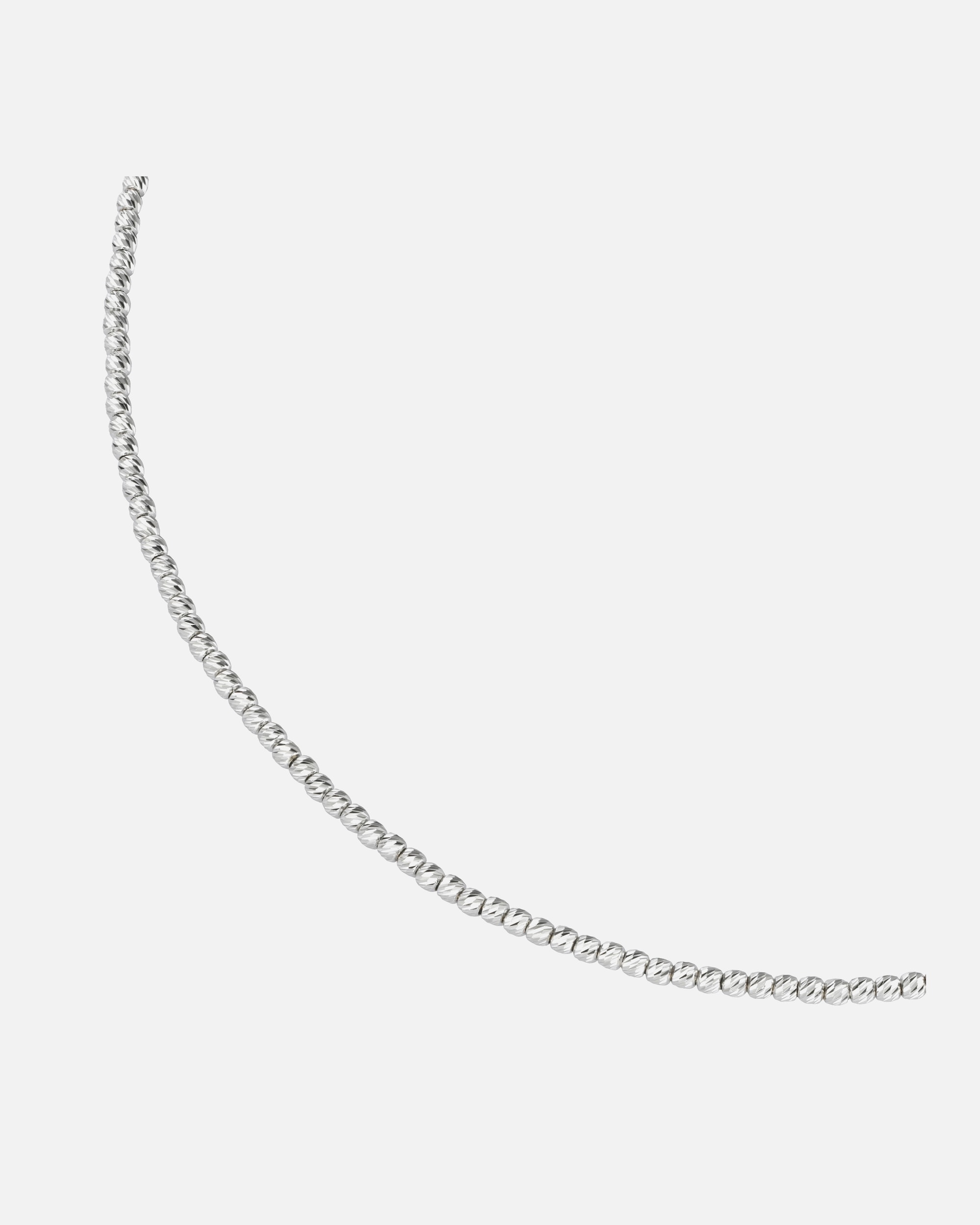 Halskette für Weiblich Smart Jewel Collier mit facettierten Kugeln, Silber 925 Silber