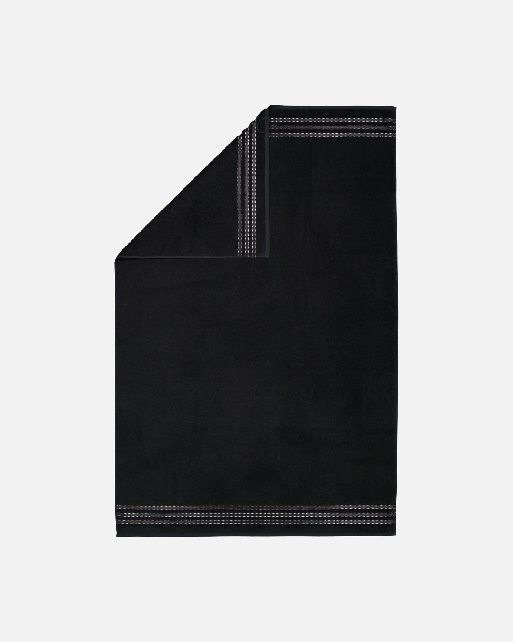 Handtuch für Unisex Vossen Vossen Handtücher Cult de Luxe schwarz - 7900 Badetuch 100x150 cm