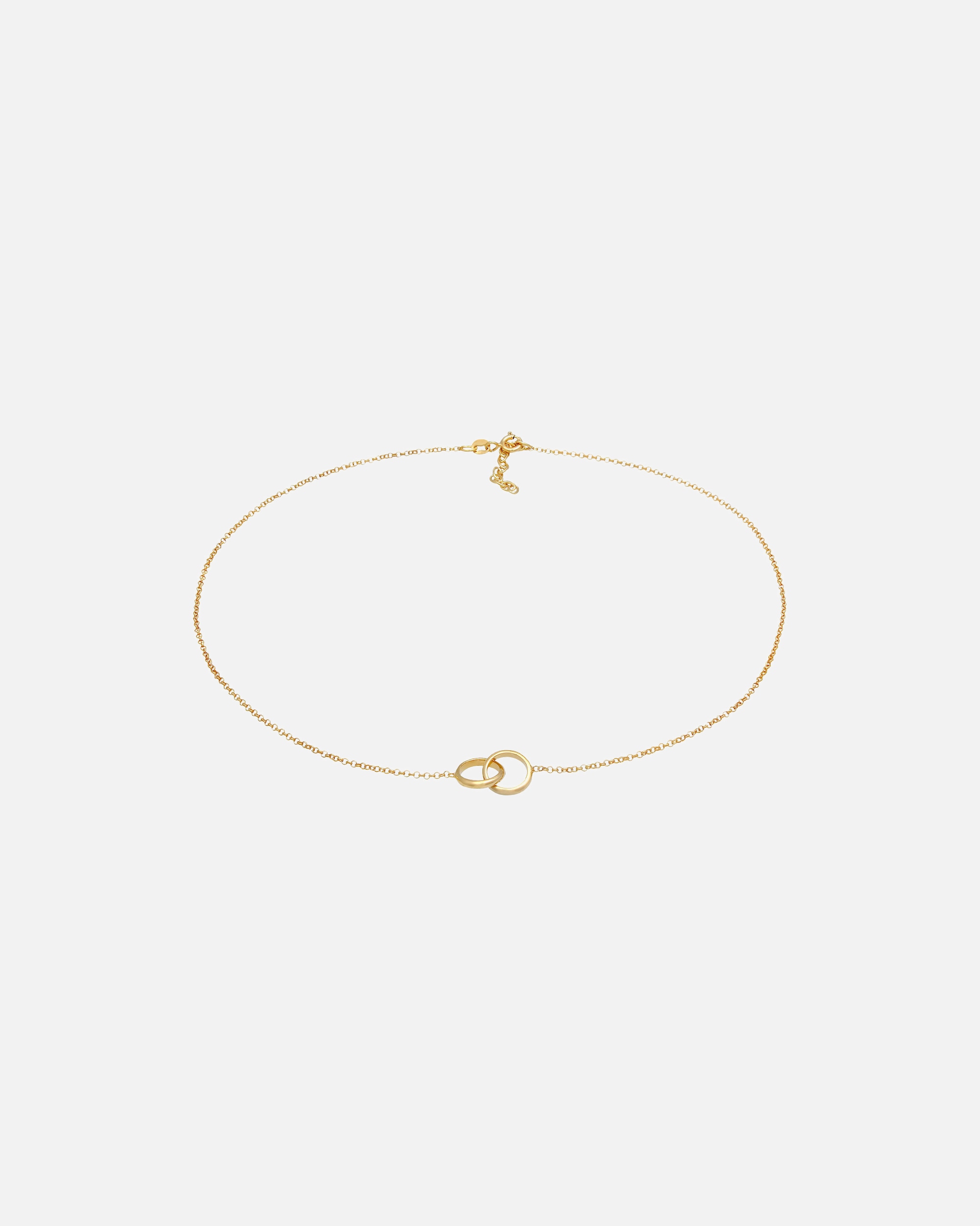 Halskette für Weiblich Elli Choker Ringe Kreis Minimal Trend 925 Silber 1 Stück
