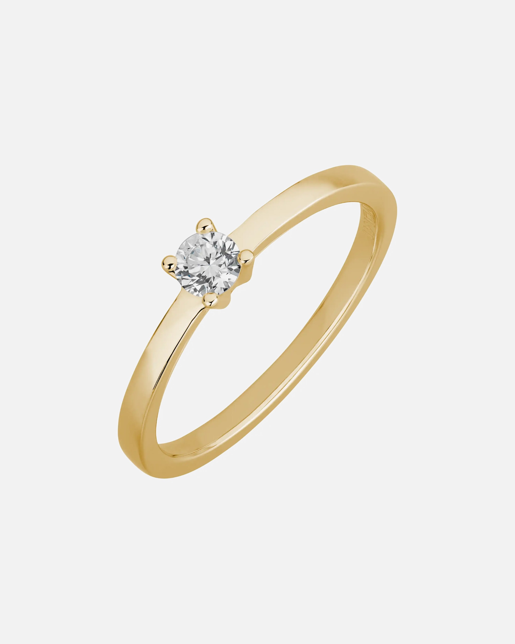 Ring für Weiblich Lyomi Default Brand Line Ring 585/- Gold Diamant Lab Grown weiß 0,20ct. 054 (17,2)