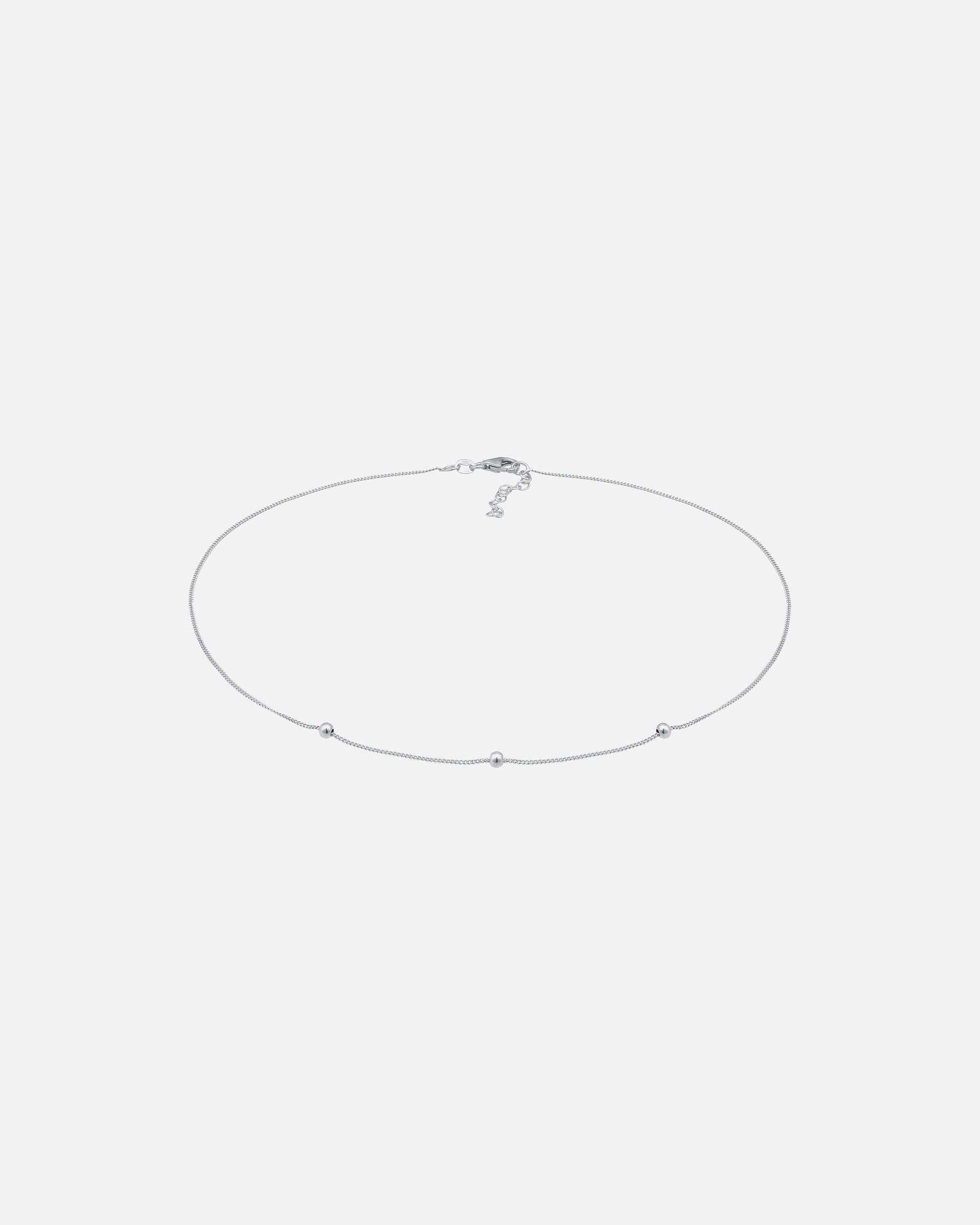Halskette für Weiblich Elli Choker Silberbeads Kugelkette Verspielt 925 Silber 1 Stück