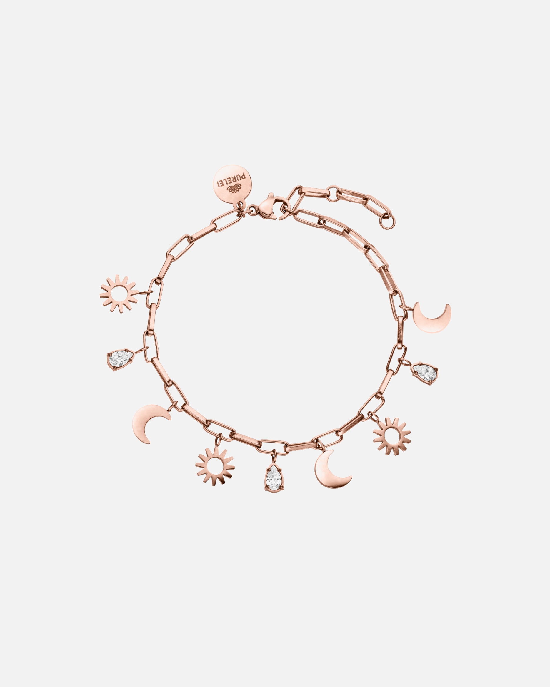 Armband für Unisex Purelei Day n Night Armband 100% Edelstahl Rosegold