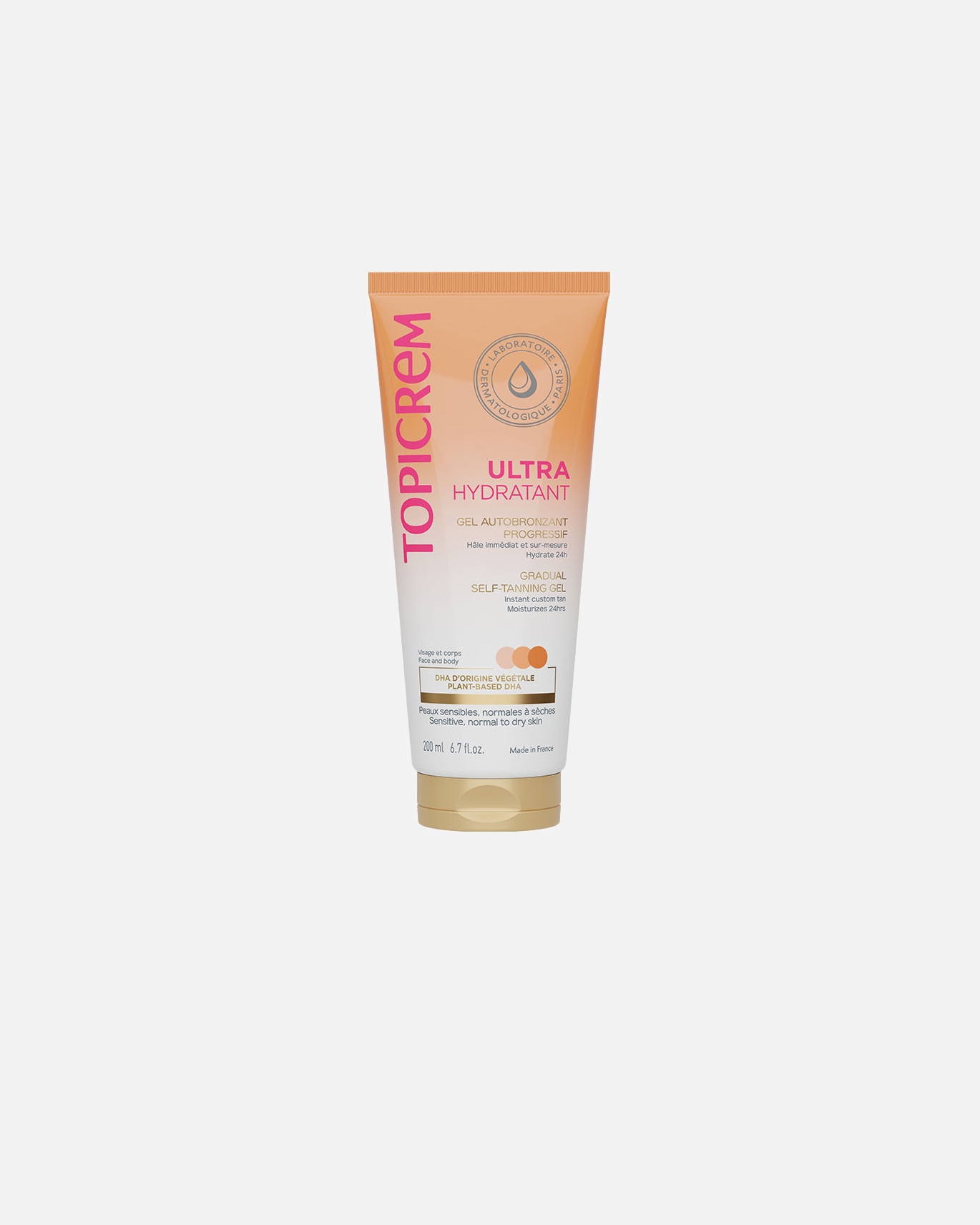 Selbstbräuner für Unisex Topicrem UH progressives Selbstbräunungsgel 200 ml