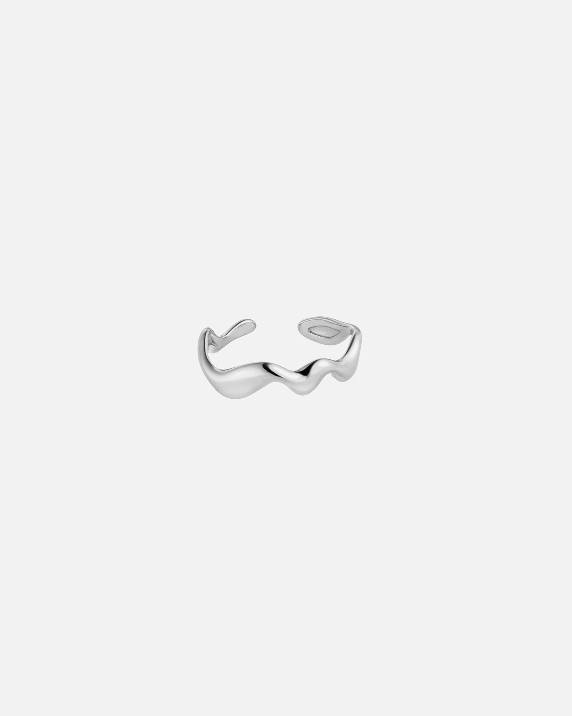 Ring für Unisex Purelei Abstrakt Wave Ring 100% Edelstahl Silber