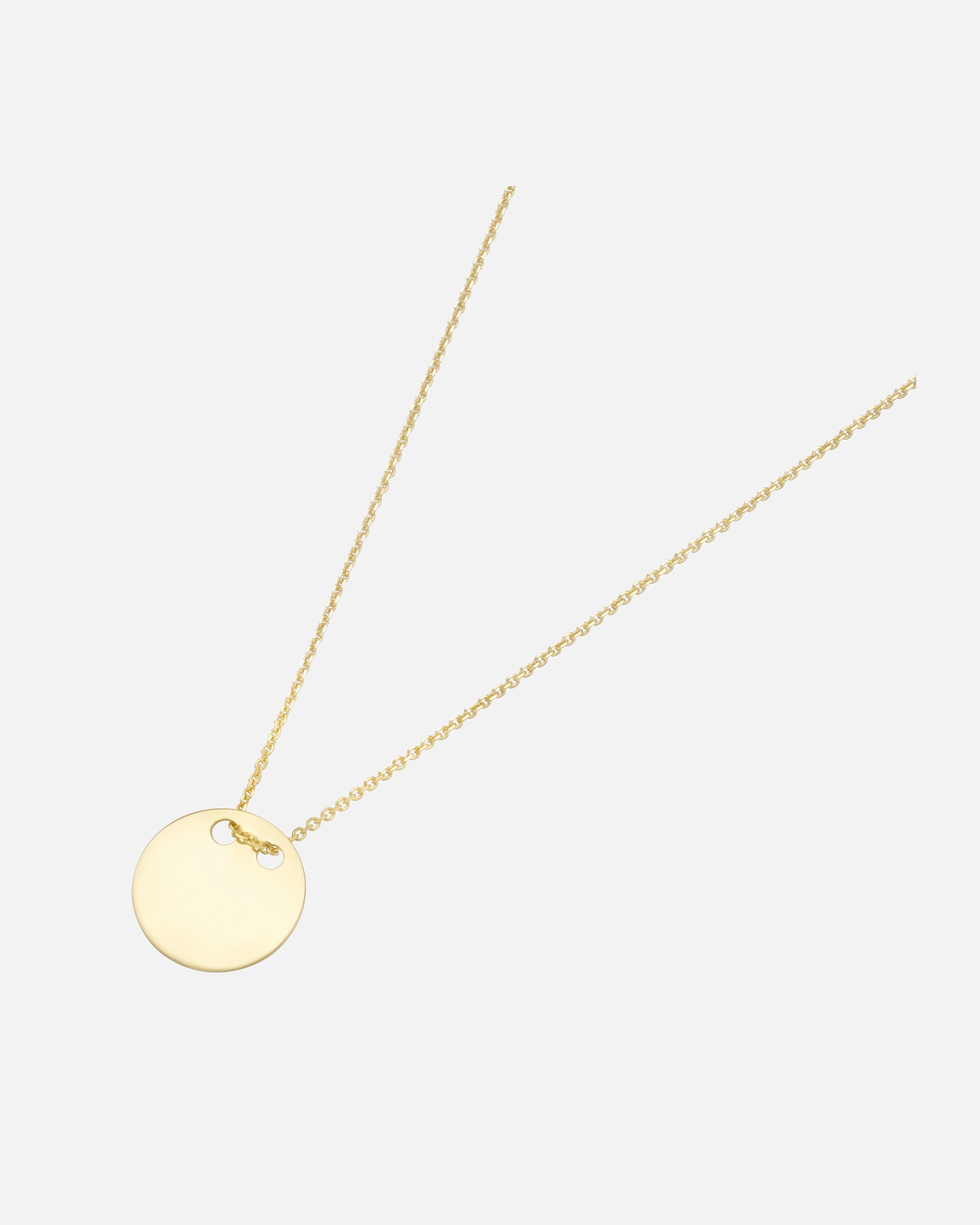 Halskette für Weiblich Luigi Merano Kette kleines Plättchen, Gold 585 45 cm