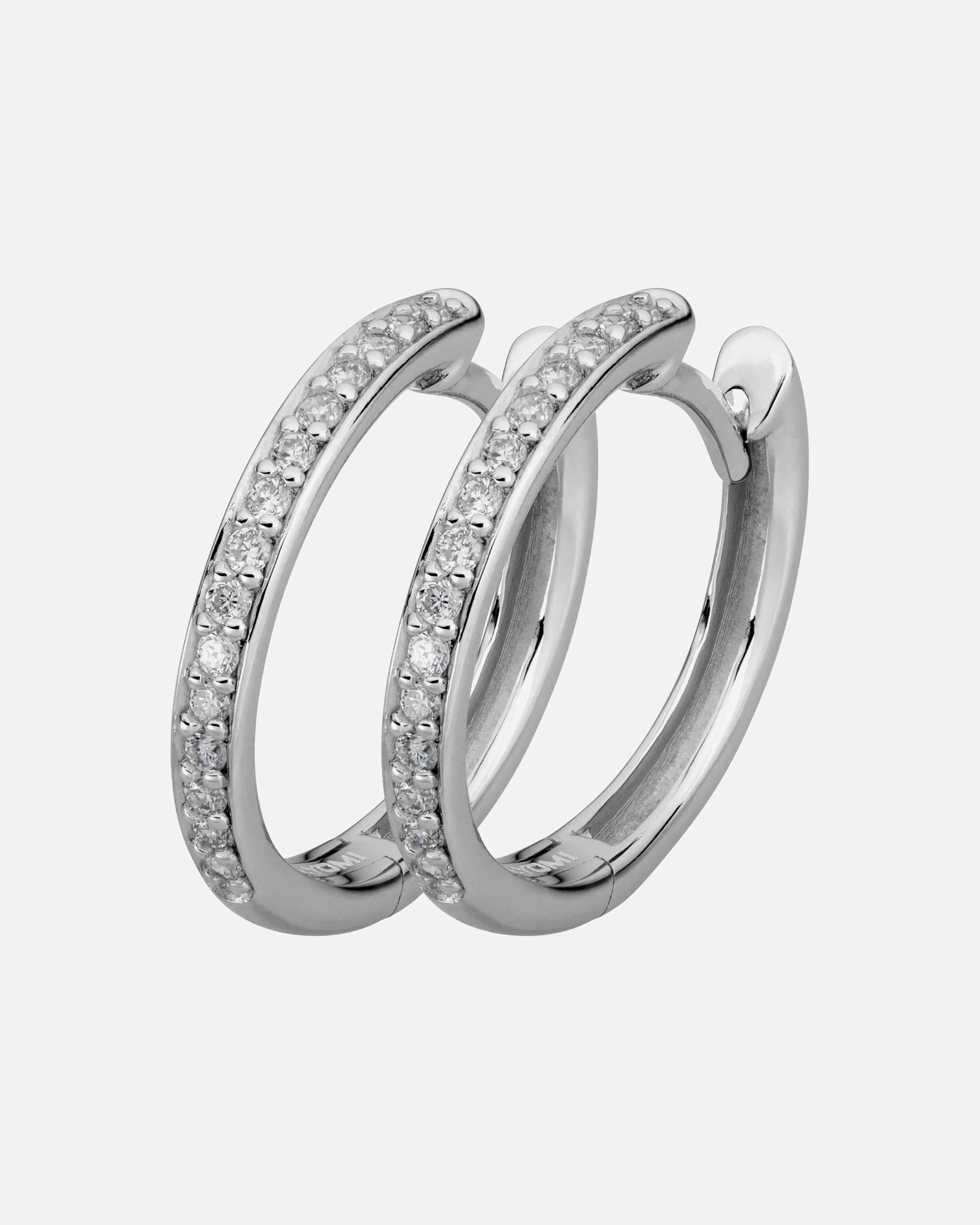 Creolen für Weiblich Lyomi Default Brand Line Klappcreolen 585/- Gold Diamant Lab Grown weiß 0,19ct. weiß