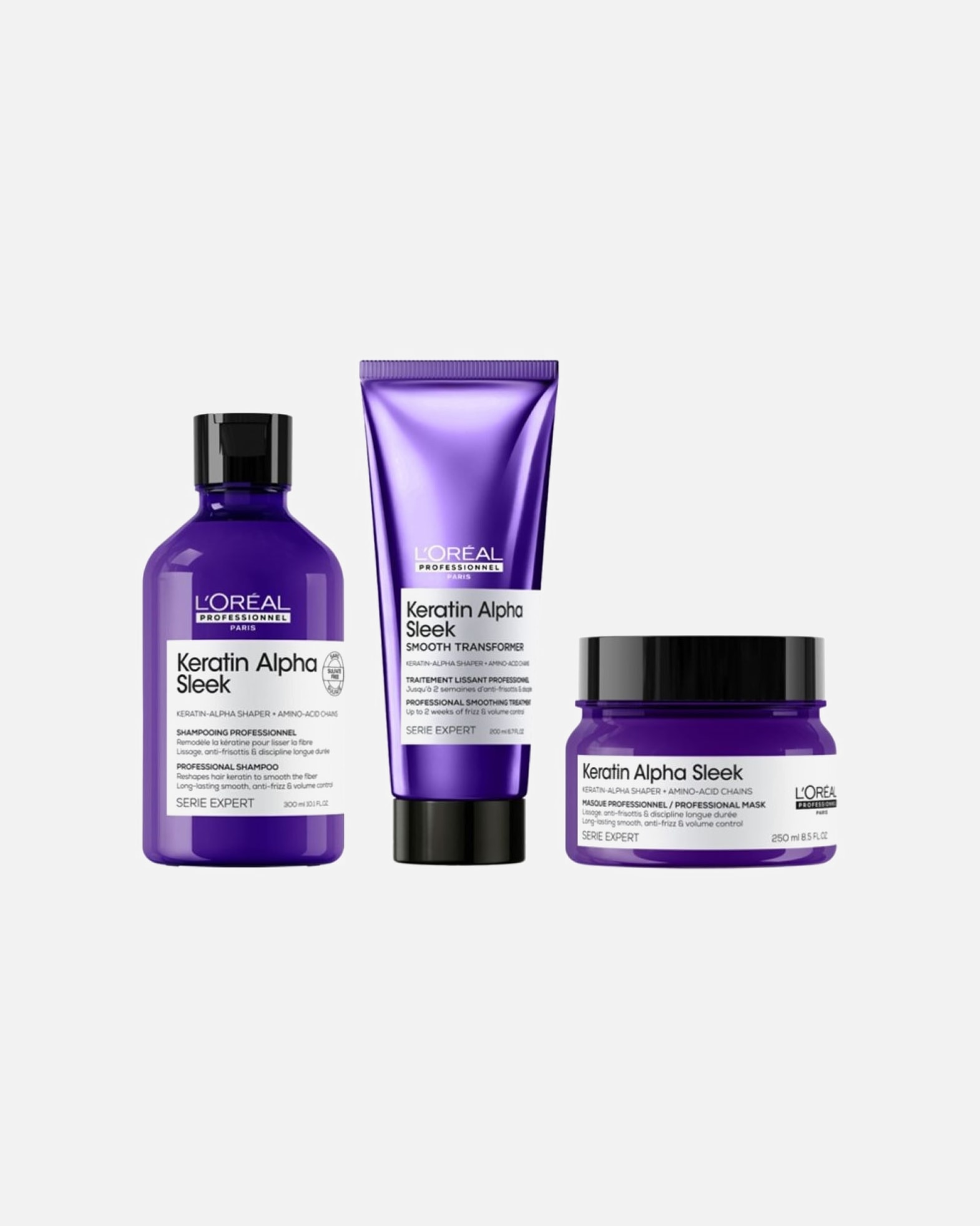 Haarpflegeset für Weiblich Keratin Alpha Sleek Bundle Maske 1 Stück
