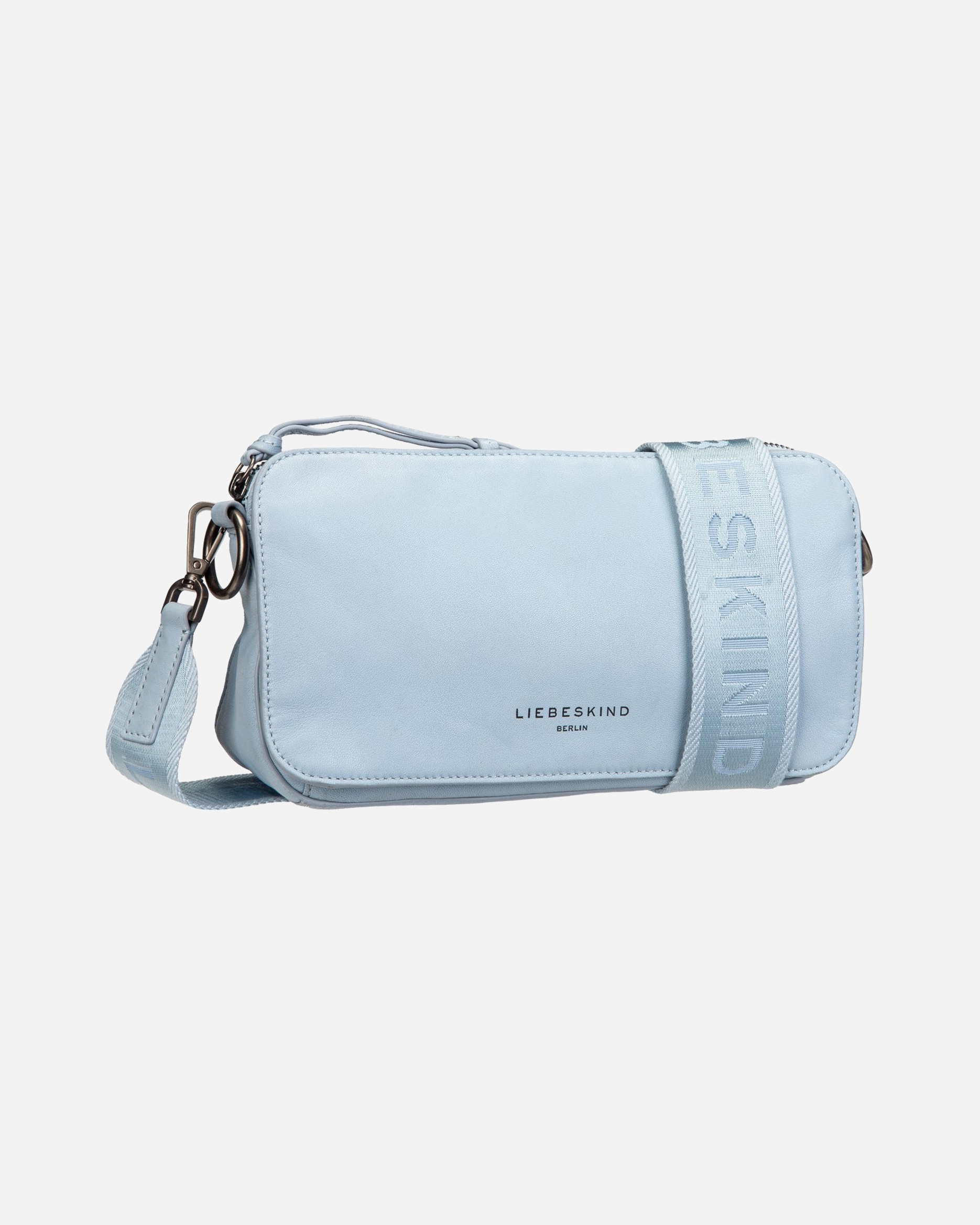 Rucksack für Weiblich Liebeskind Bodybag Clarice Crossbody M Sheep Natural Blue Denim