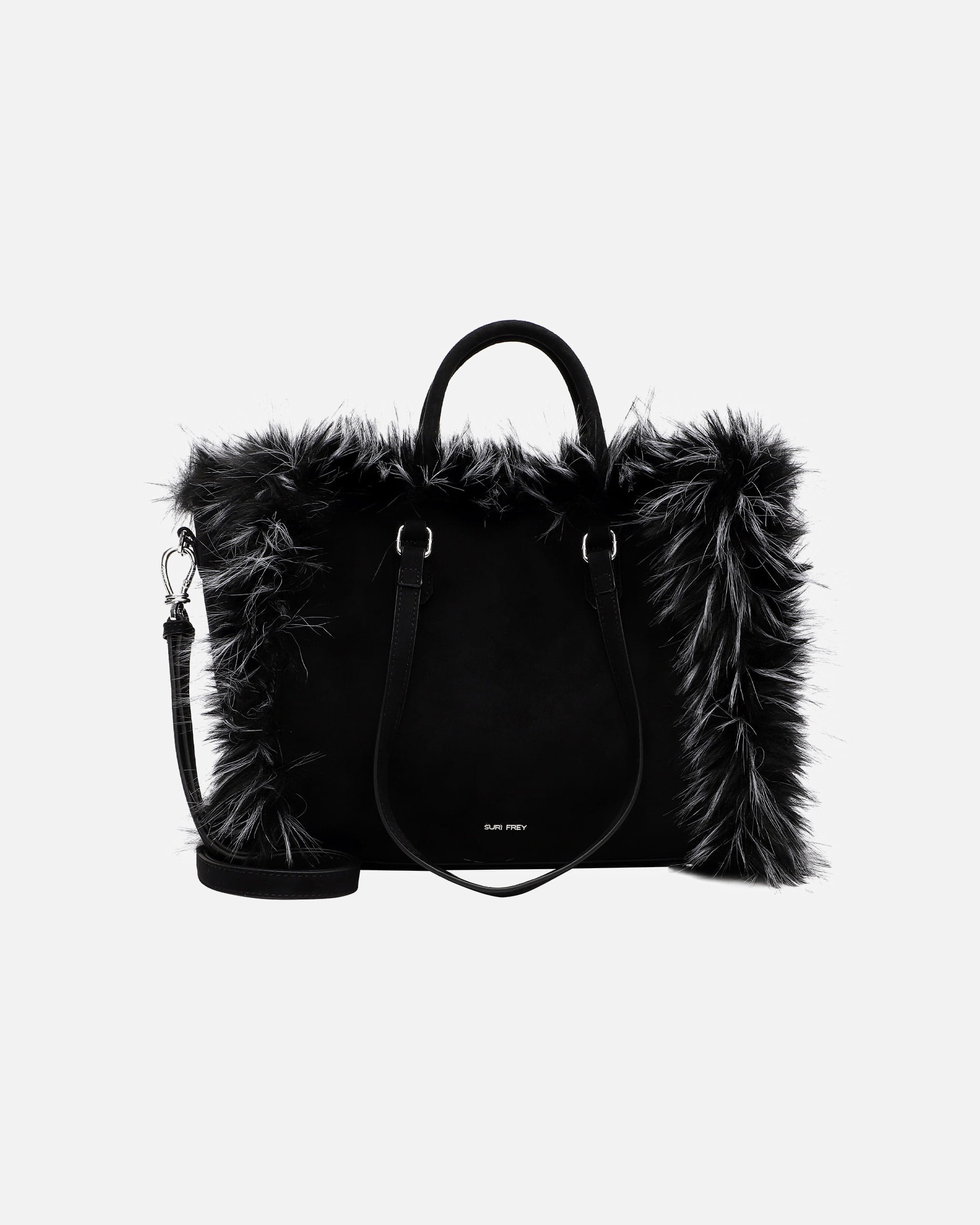 Tasche für Weiblich SURI FREY Shopper SFY Chessy Suede schwarz
