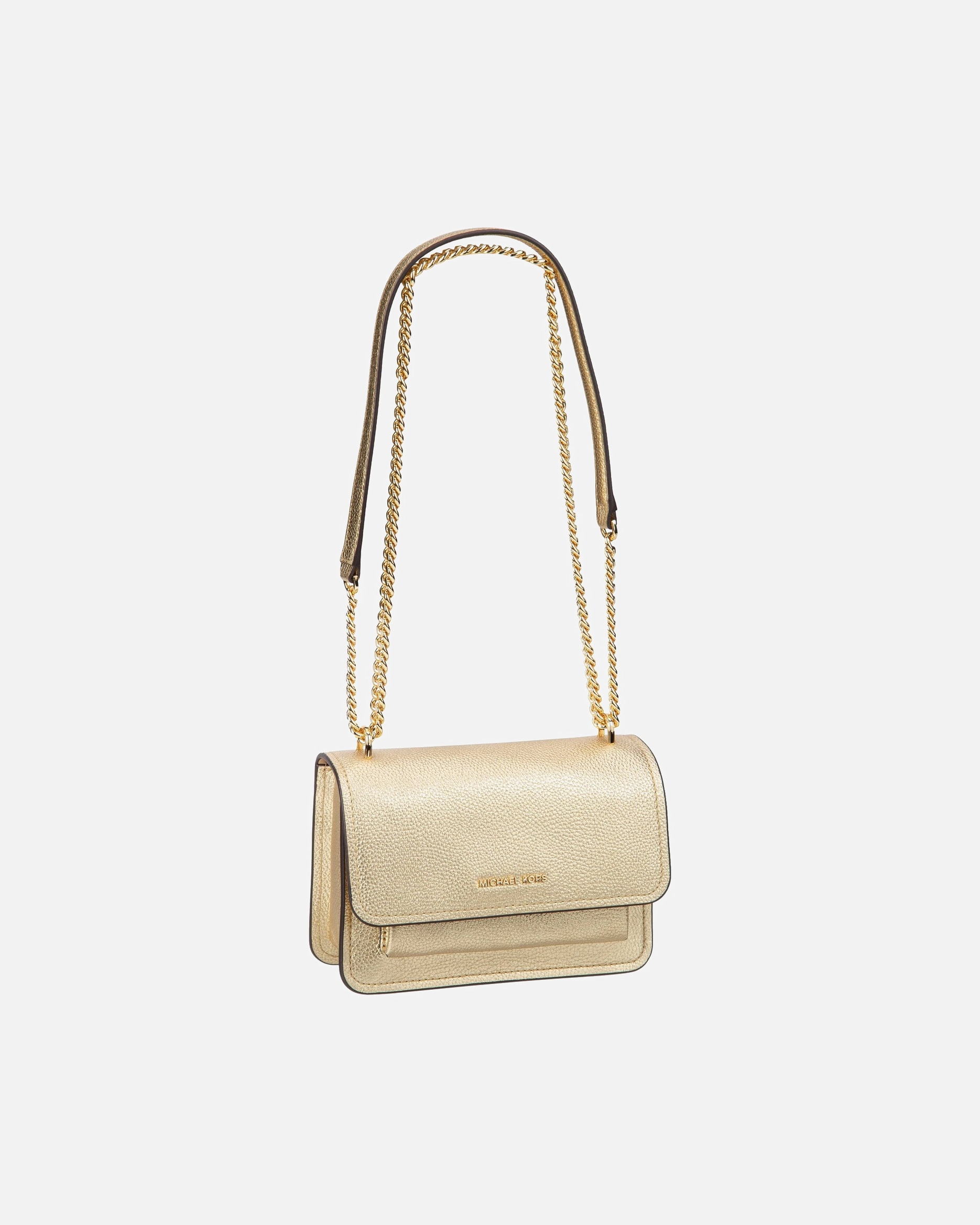 Handtasche für Weiblich Michael Kors Handtasche Claire SM Xbody Pebble Pale Gold