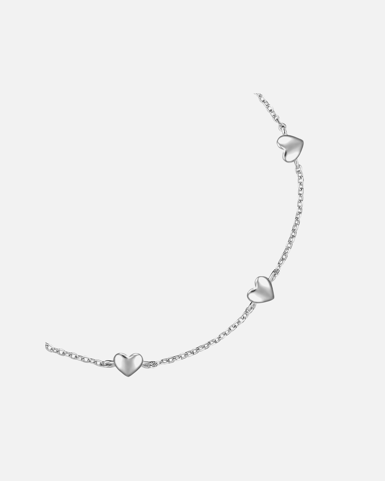 Armband für Weiblich Glanzstücke München Armband Herz aus Sterling Silber in silber 15,0 cm Basislänge + 3,0 cm Verlängerung