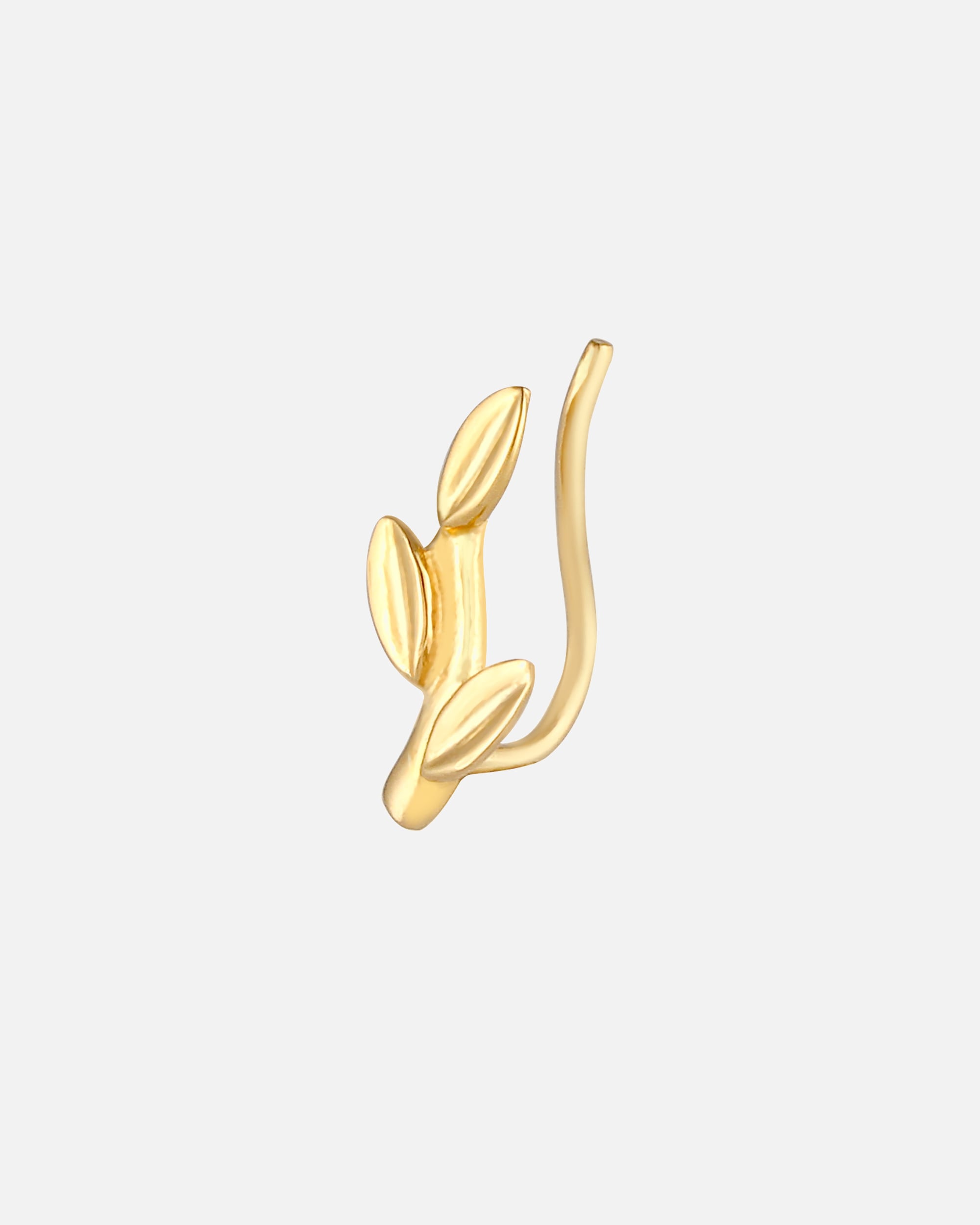 Ear Cuff für Weiblich Elli Single Ear Climber Blatt Leaf Look 925 Silber 1 Stück