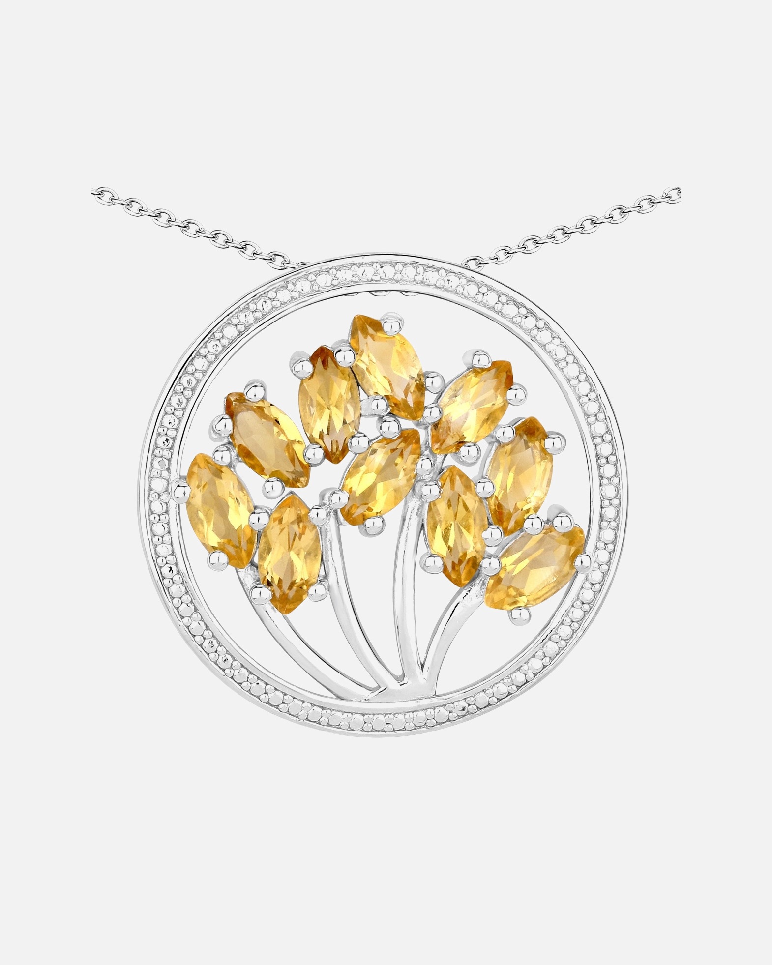 Halskette für Weiblich Rafaela Donata Kette mit Anhänger Sterling Silber Granat 1 Stück