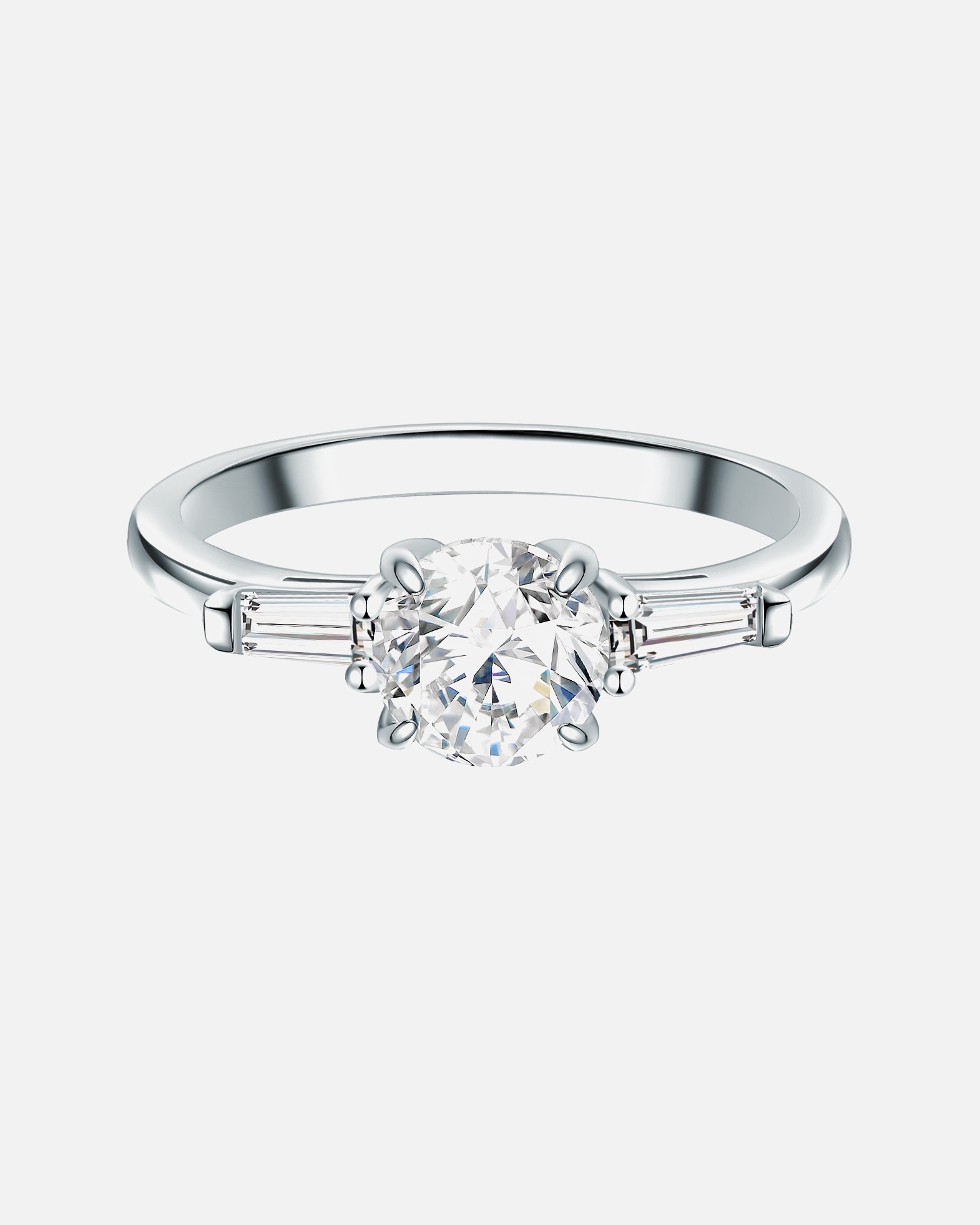 Ring für Weiblich Trilani Ring Sterling Silber Zirkonia in Silber 56