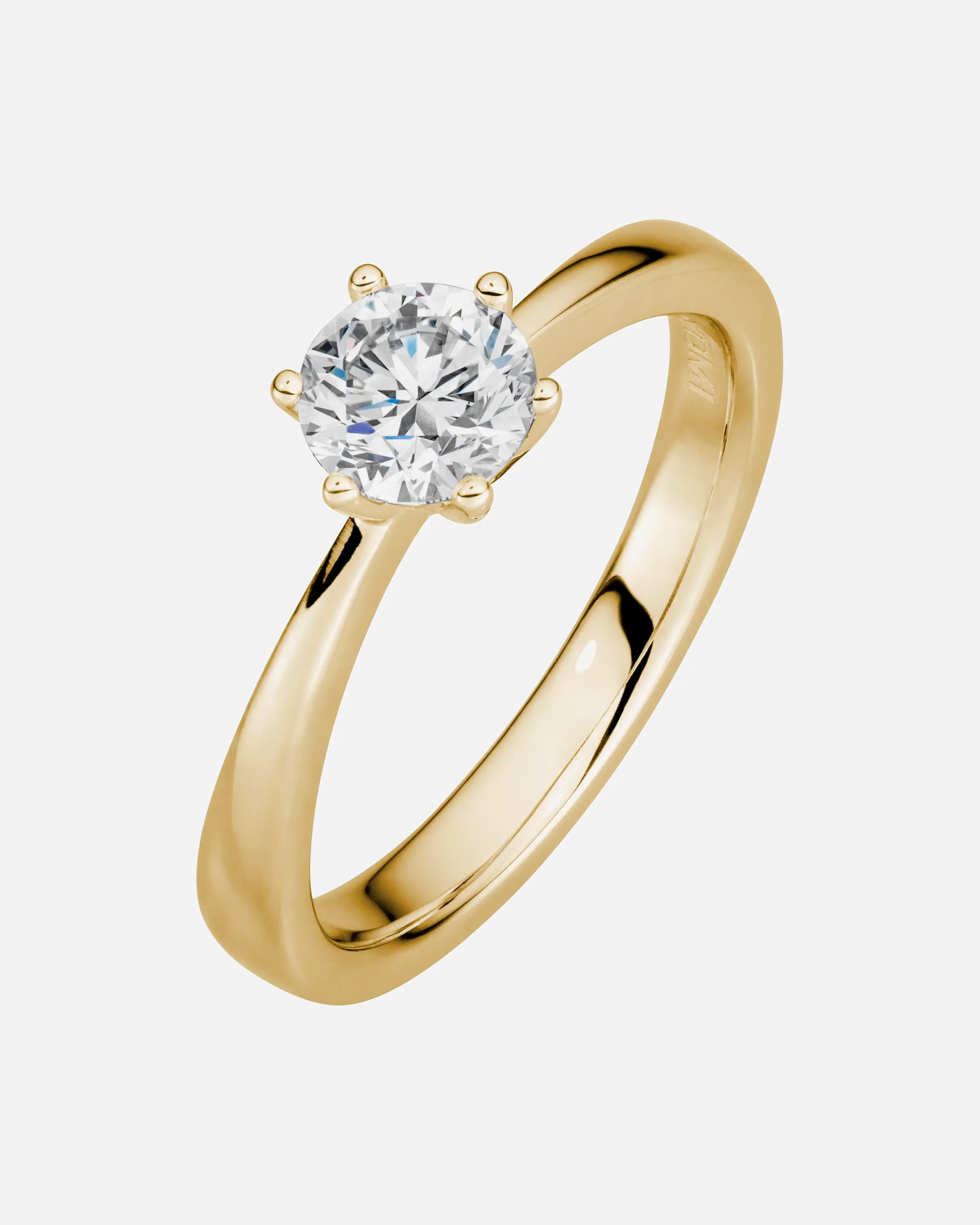 Ring für Weiblich Lyomi Default Brand Line Ring 585/- Gold Diamant Lab Grown weiß 0,75ct. 058 (18,5)