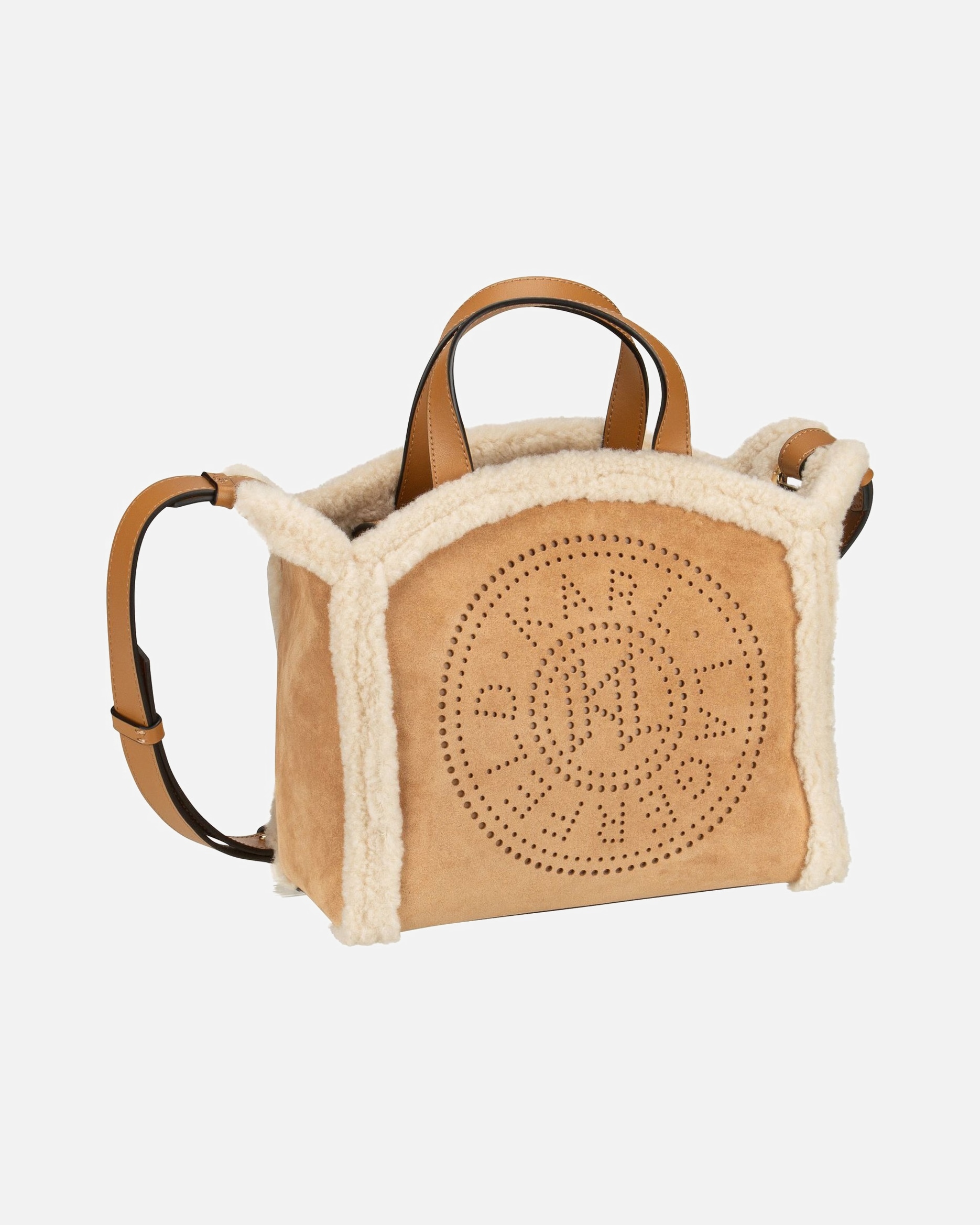 Rucksack für Weiblich Karl Lagerfeld Bodybag K/ circle SM Tote Shearling Caramel