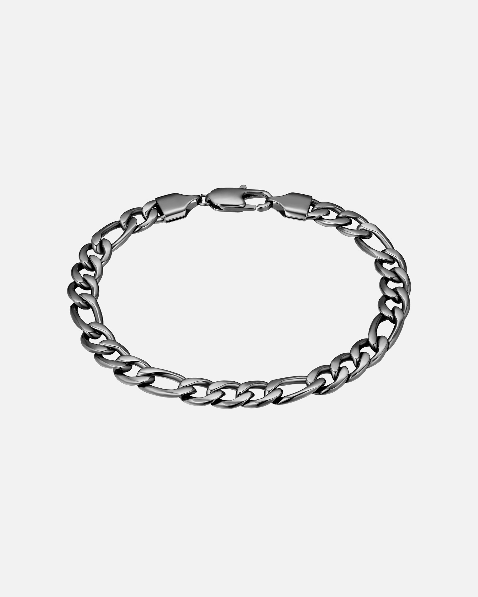 Armband für Männlich True Rebels Armband aus Edelstahl in Gunmetal 1 Stück