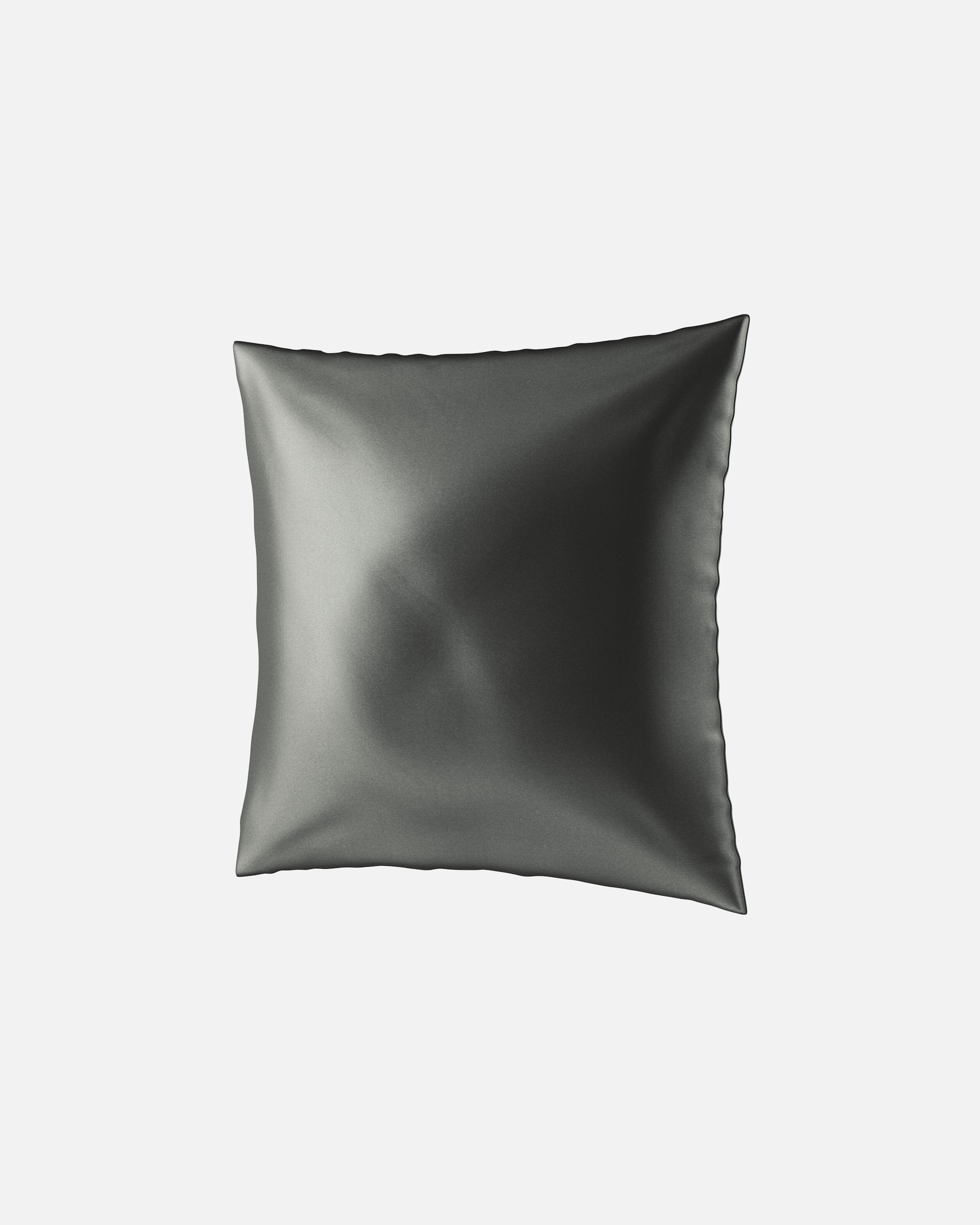 Kissen für Weiblich Ailoria BEAUTY SLEEP (65X65) Kopfkissenbezug aus Seide anthrazit