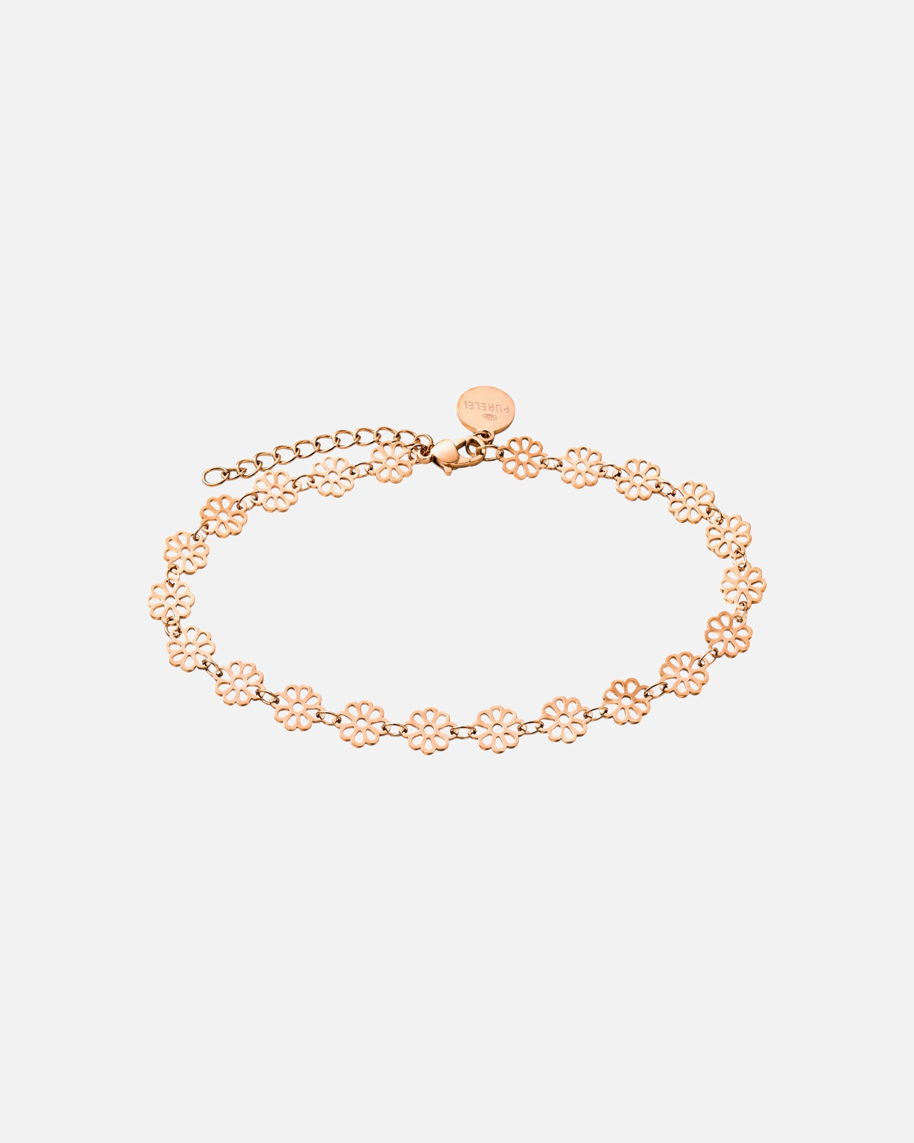 Fußschmuck für Unisex Purelei Blossom Fußkettchen 100% Edelstahl Rosegold