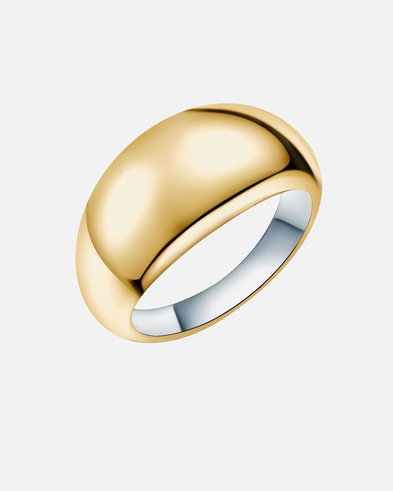 Ring für Weiblich Rafaela Donata Ring Sterling Silber in Gelbgold/Silber 52