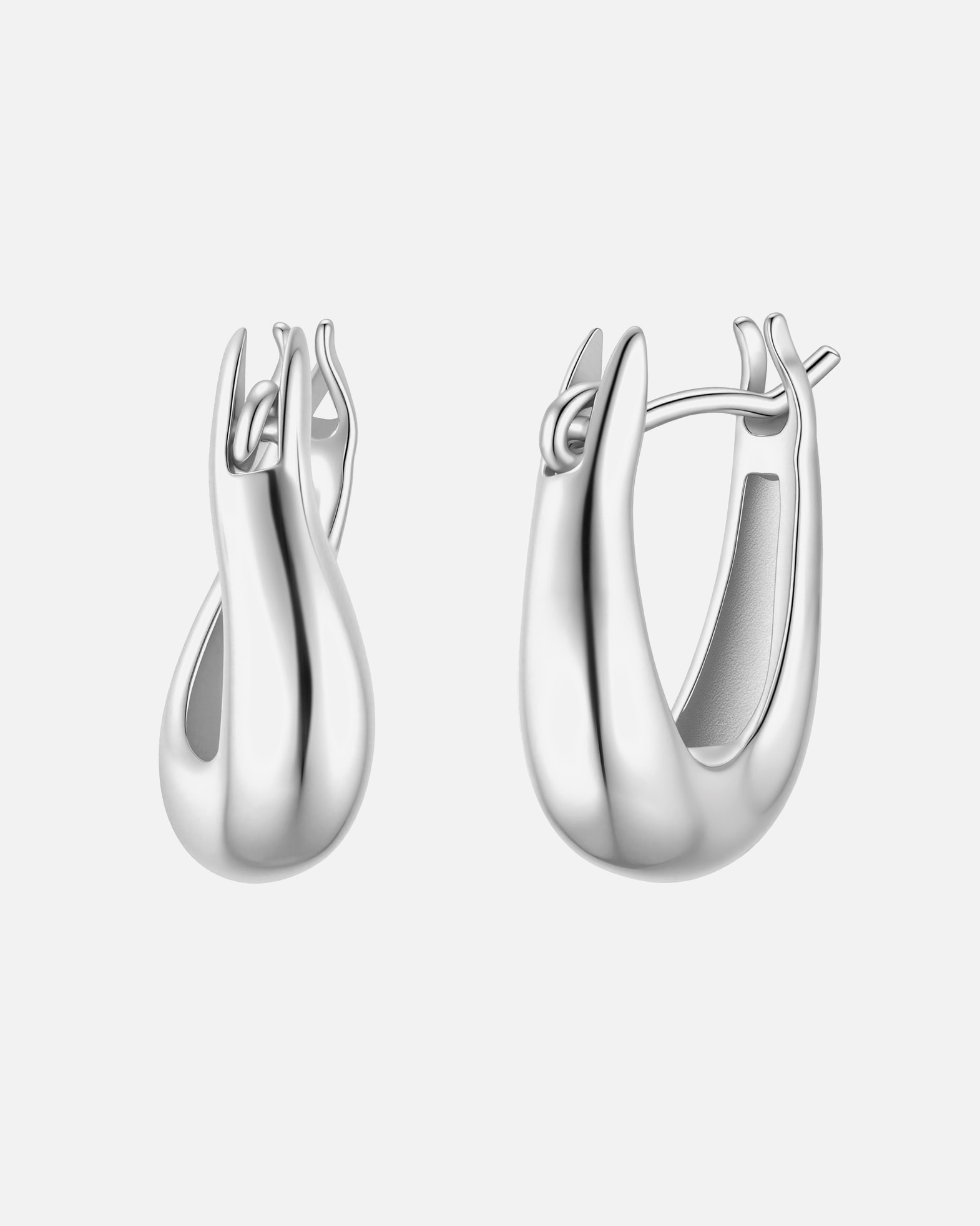 Ohrringe für Weiblich Glanzstücke München Creolen aus Sterling Silber in silber 15,9 mm