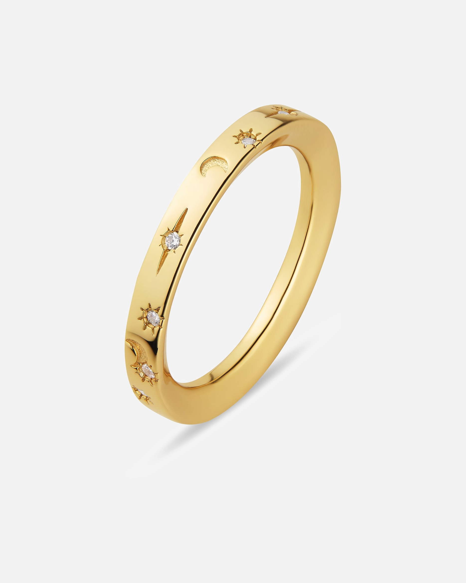 Ring für Weiblich Jette Damenring 925er Silber, recycelt 55